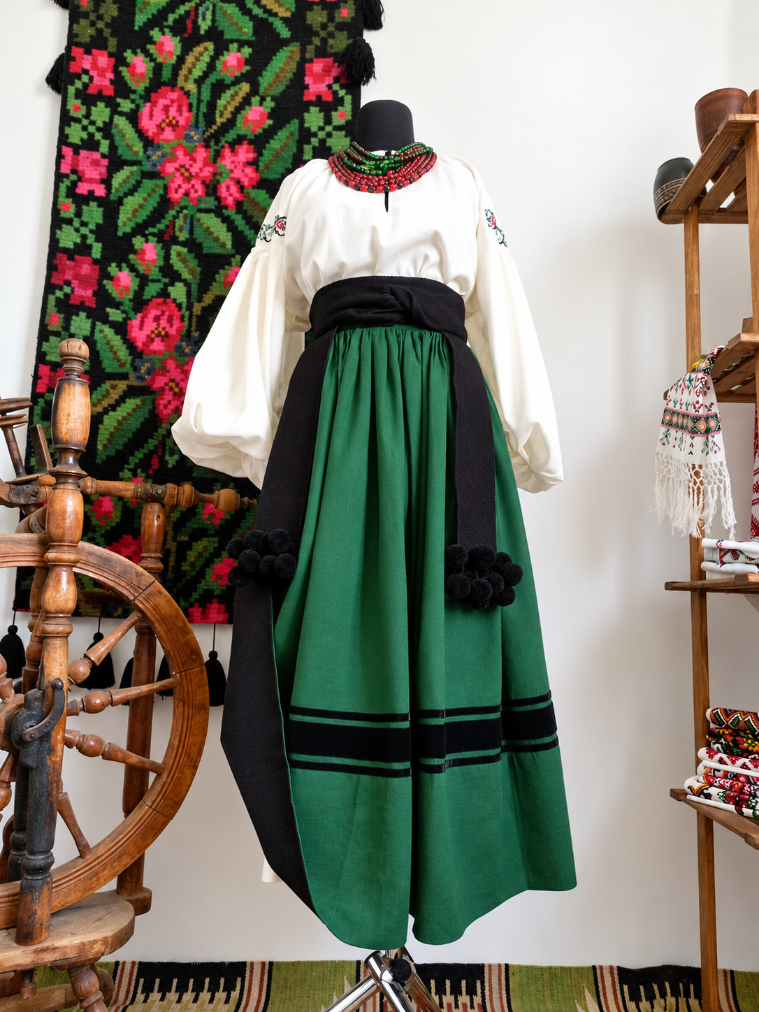 Traditional Ukrainian Women’s Midi Skirt