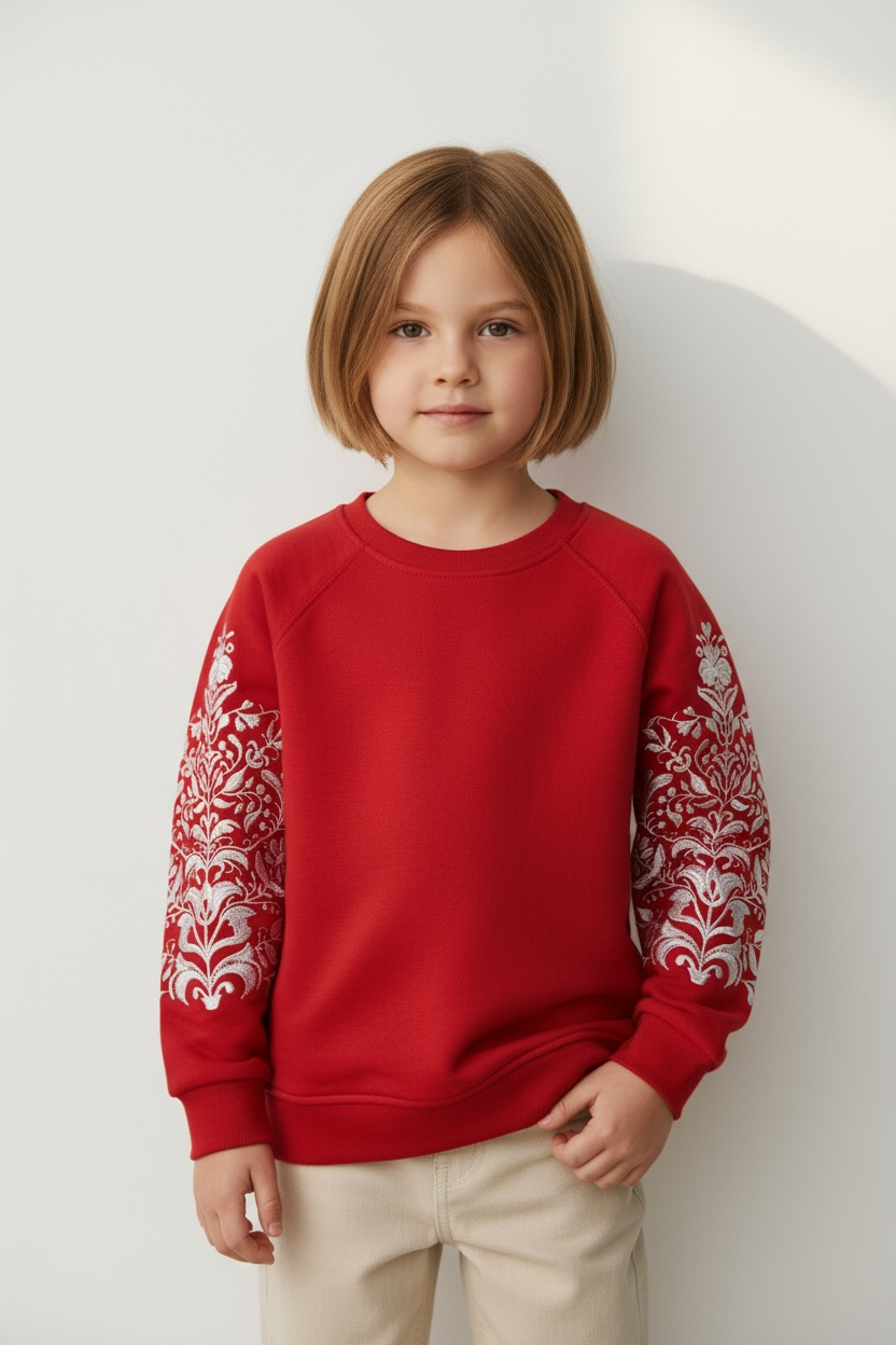 Kids’ Sweatshirt With Embroidery