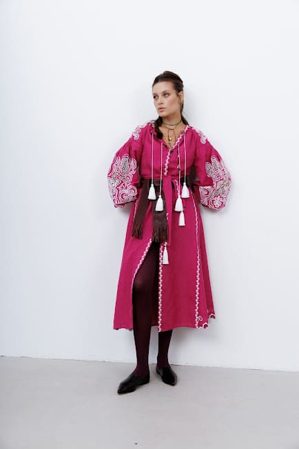 Oscar dress fuchsia