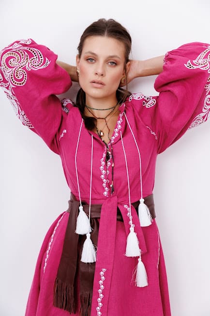 Oscar dress fuchsia