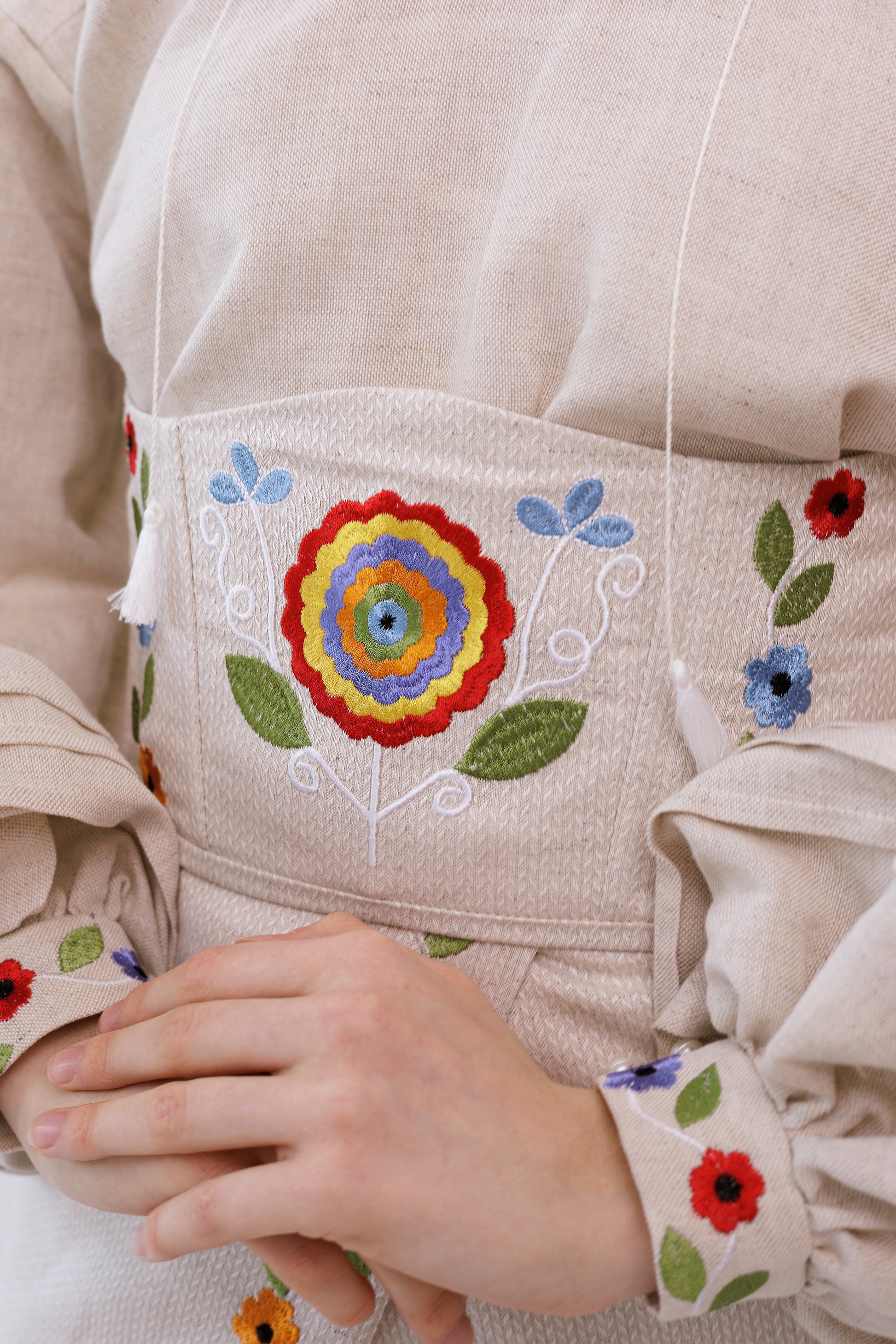 Traditional Ukrainian Two-Piece Plakhta "Vtiha" – Classic Wrap Skirt Set