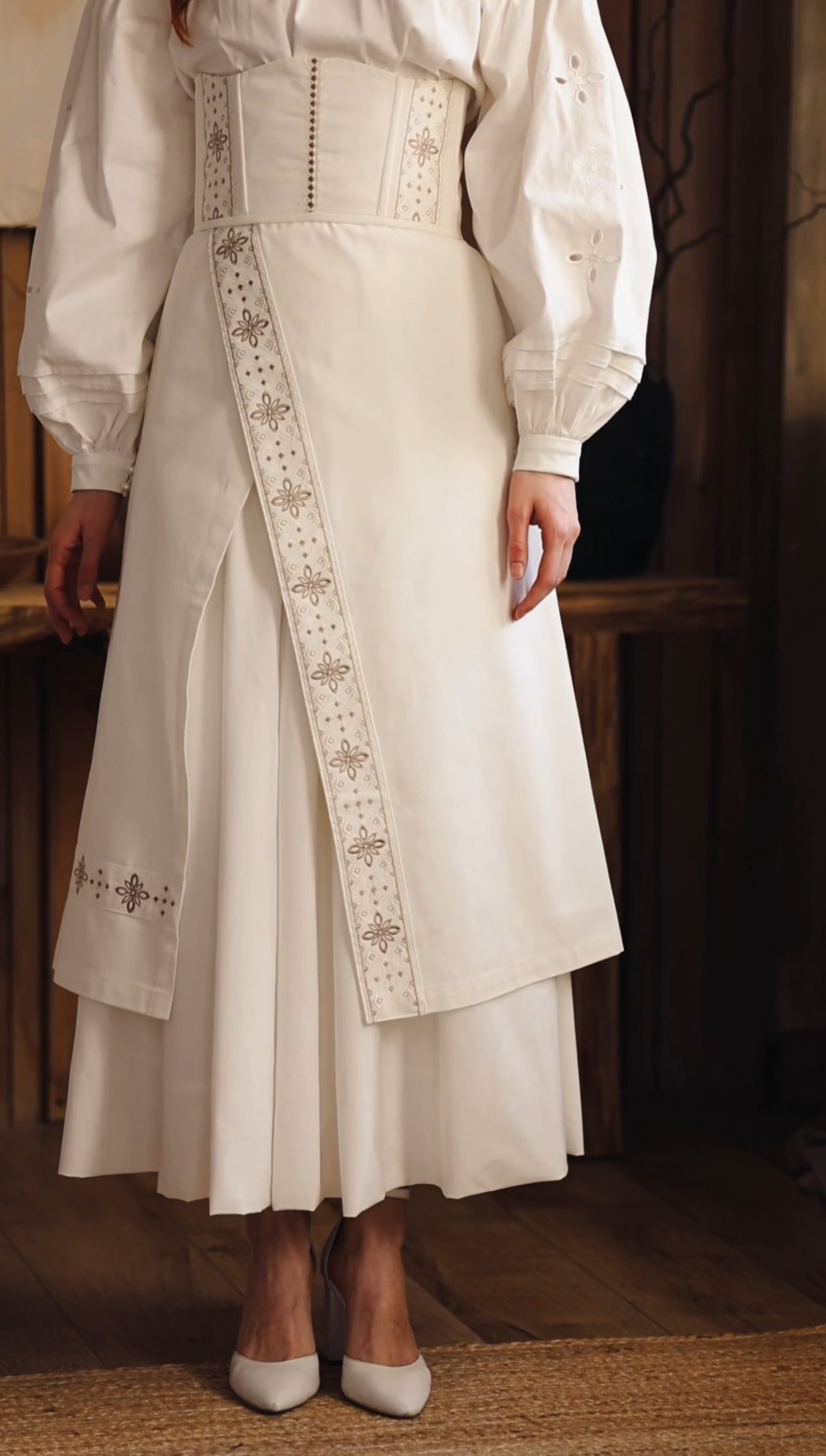 Traditional Ukrainian Plakhta "Rankova Zorya" – Sunrise-Inspired Wrap Skirt