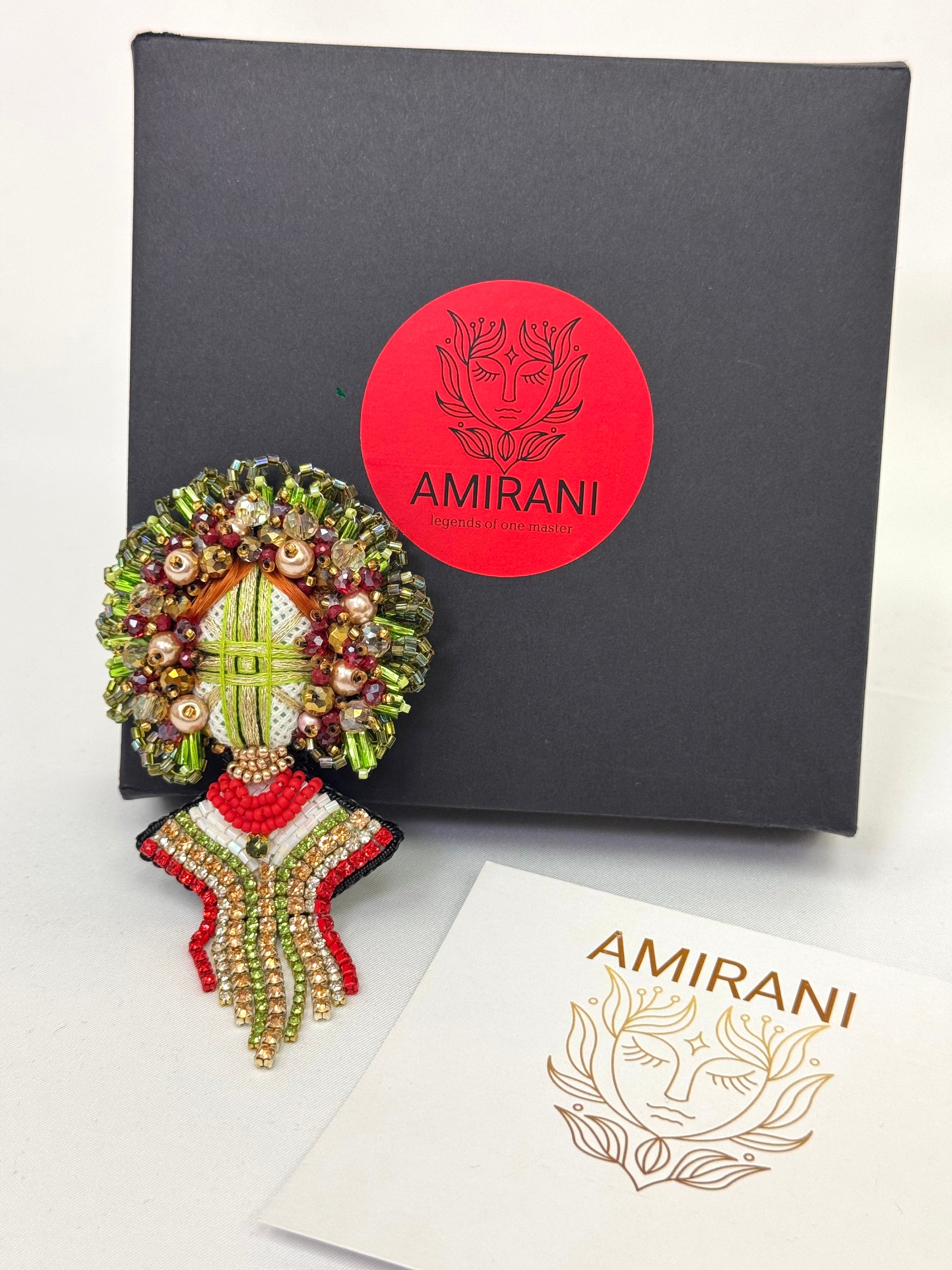 Handmade Beaded Brooch