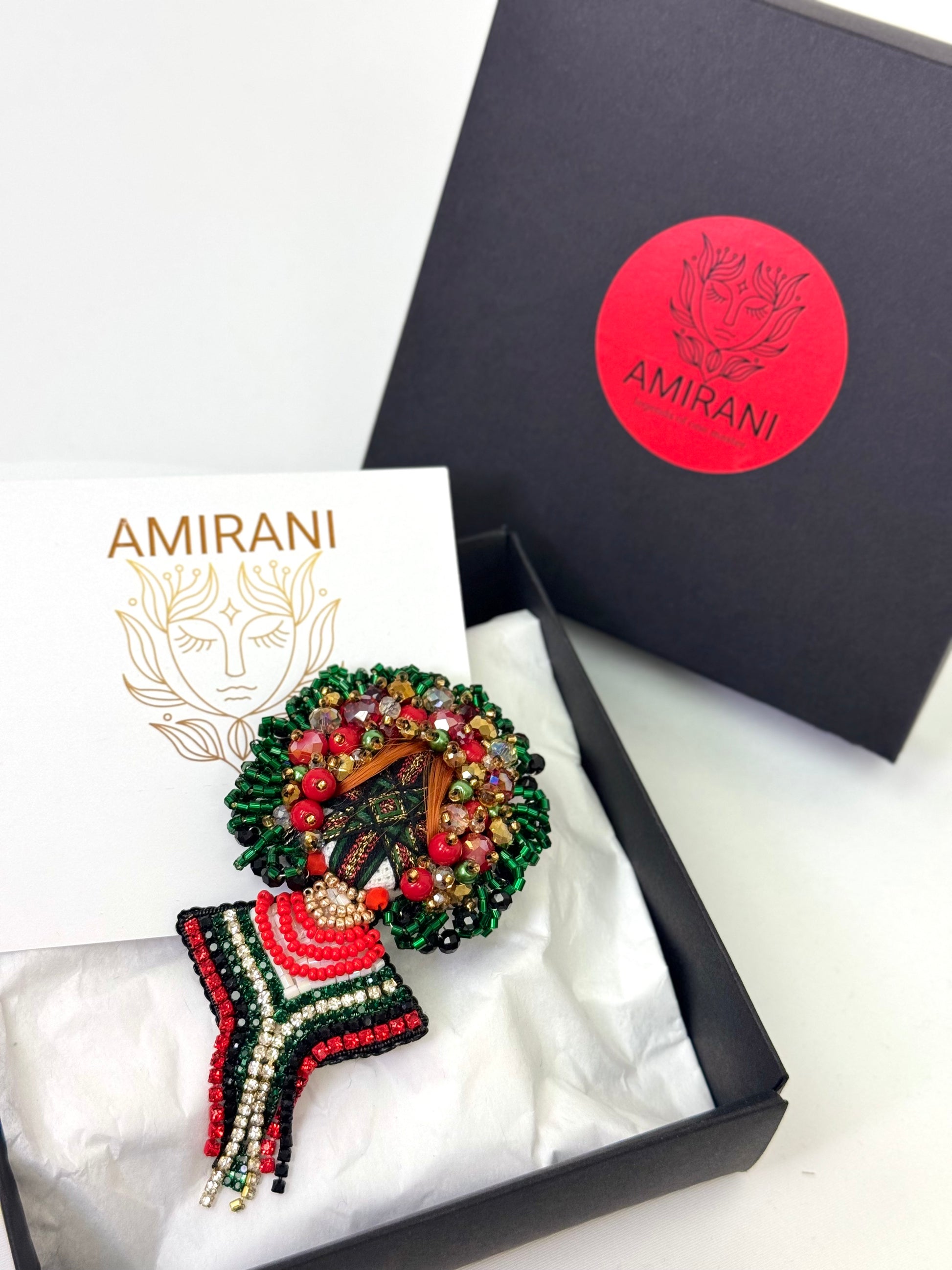 Handmade Beaded Brooch