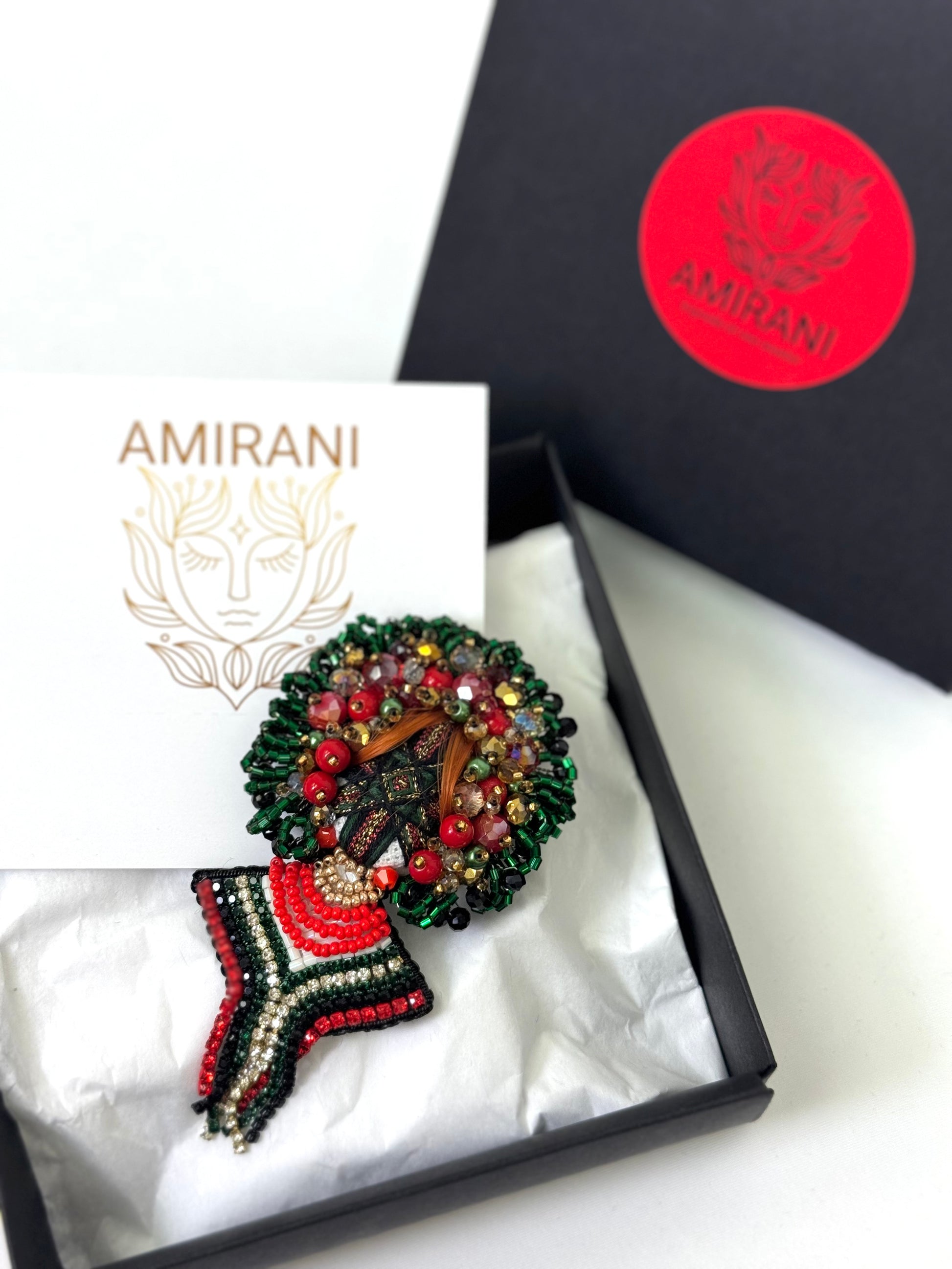Handmade Beaded Brooch
