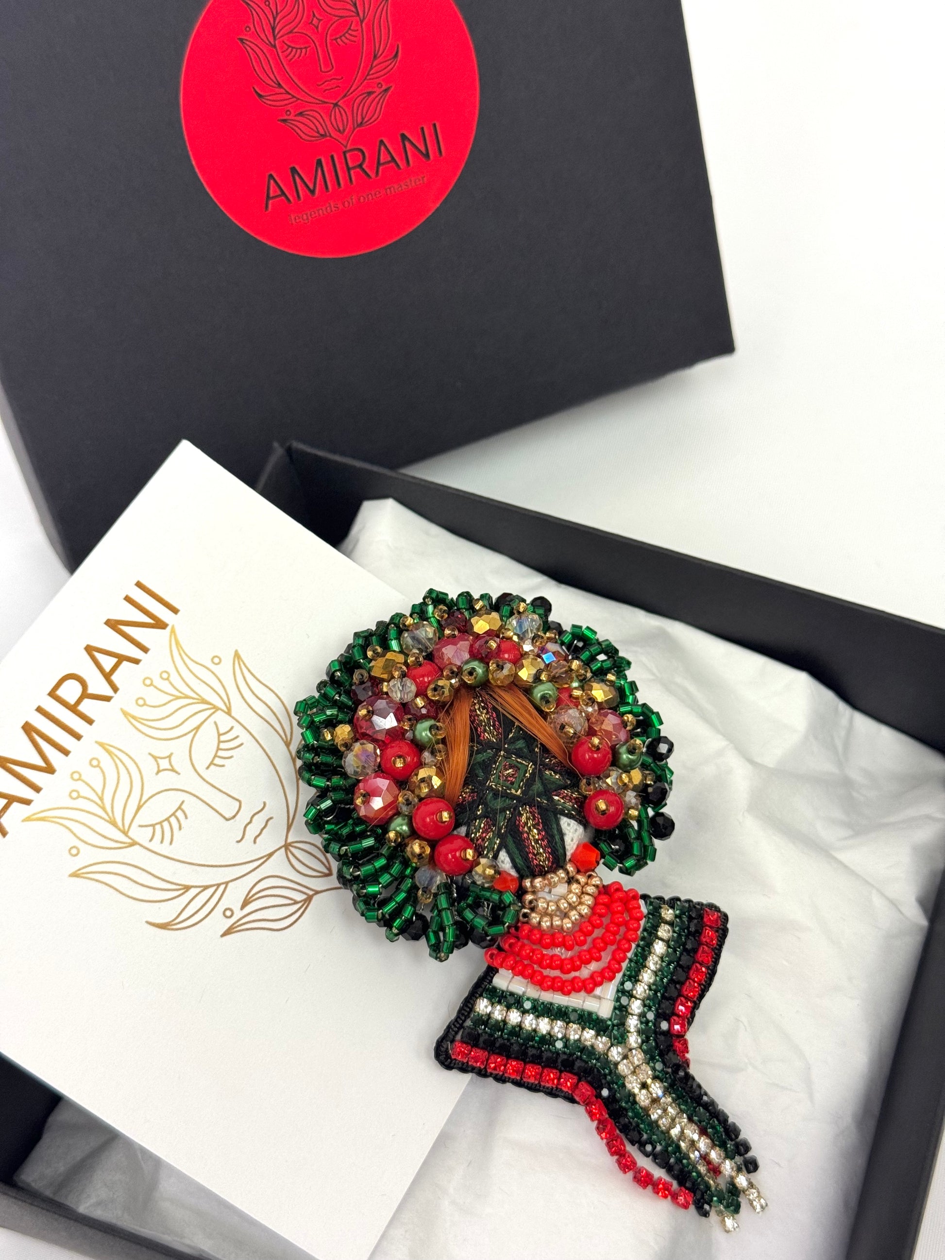Handmade Beaded Brooch