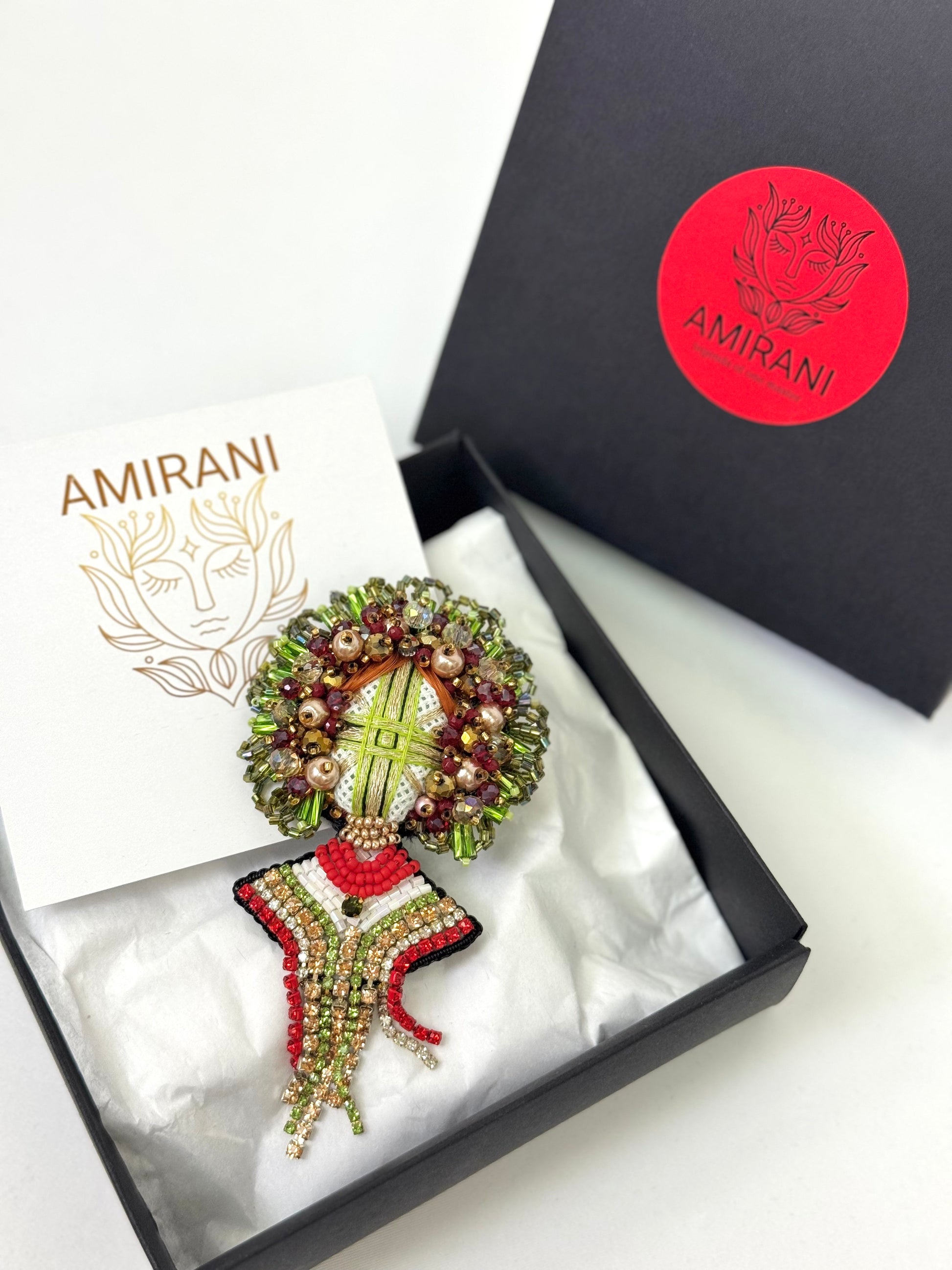 Handmade Beaded Brooch