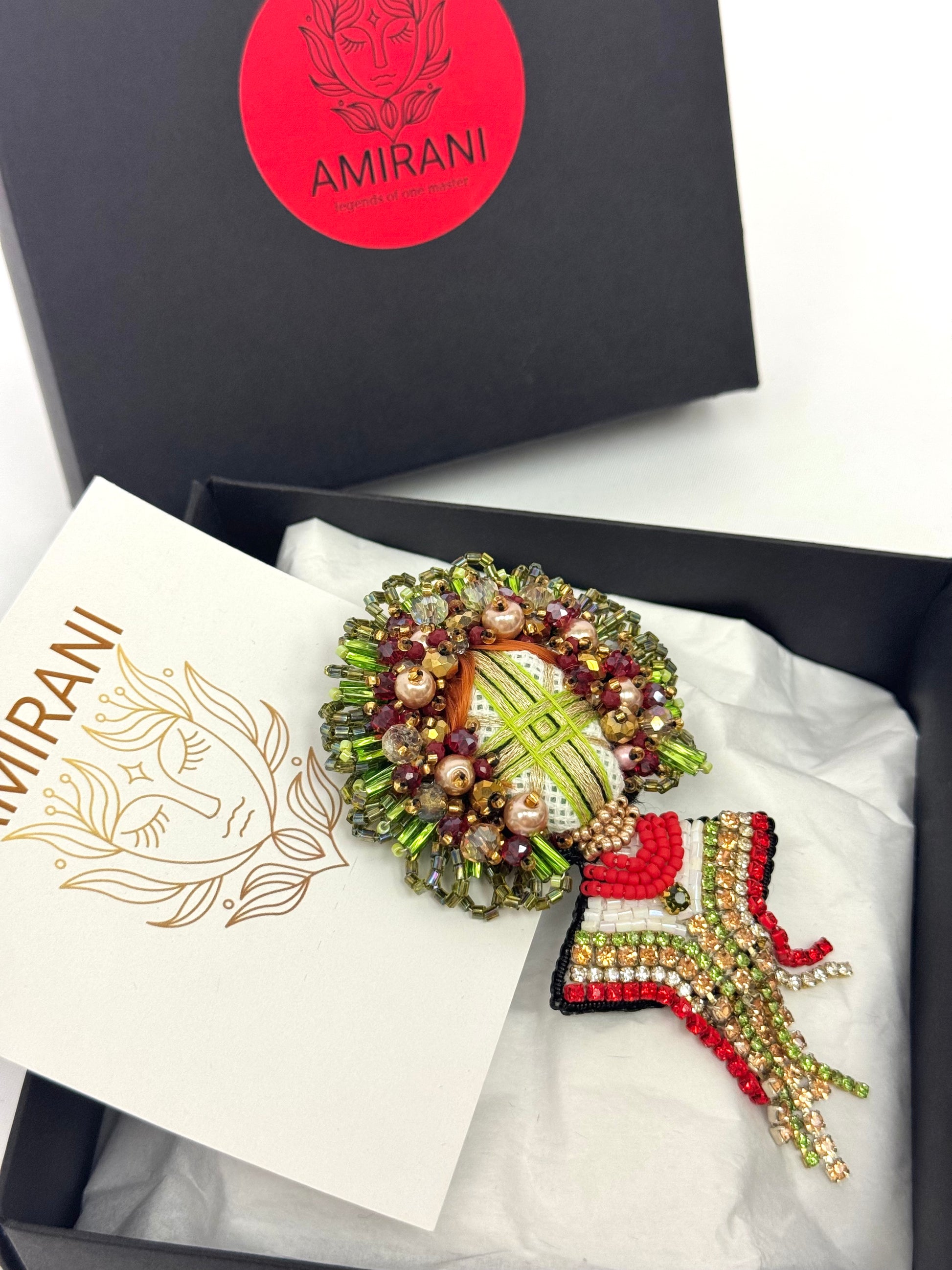 Handmade Beaded Brooch