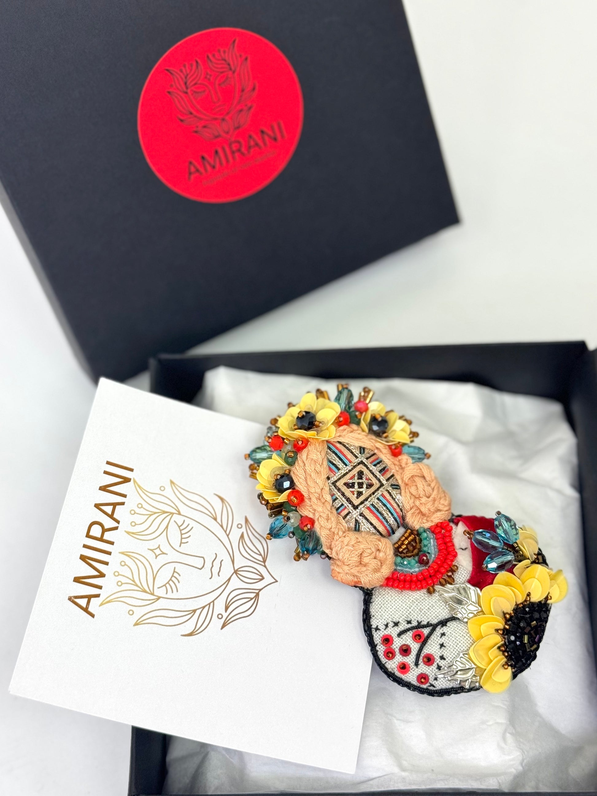 Handmade Beaded Brooch