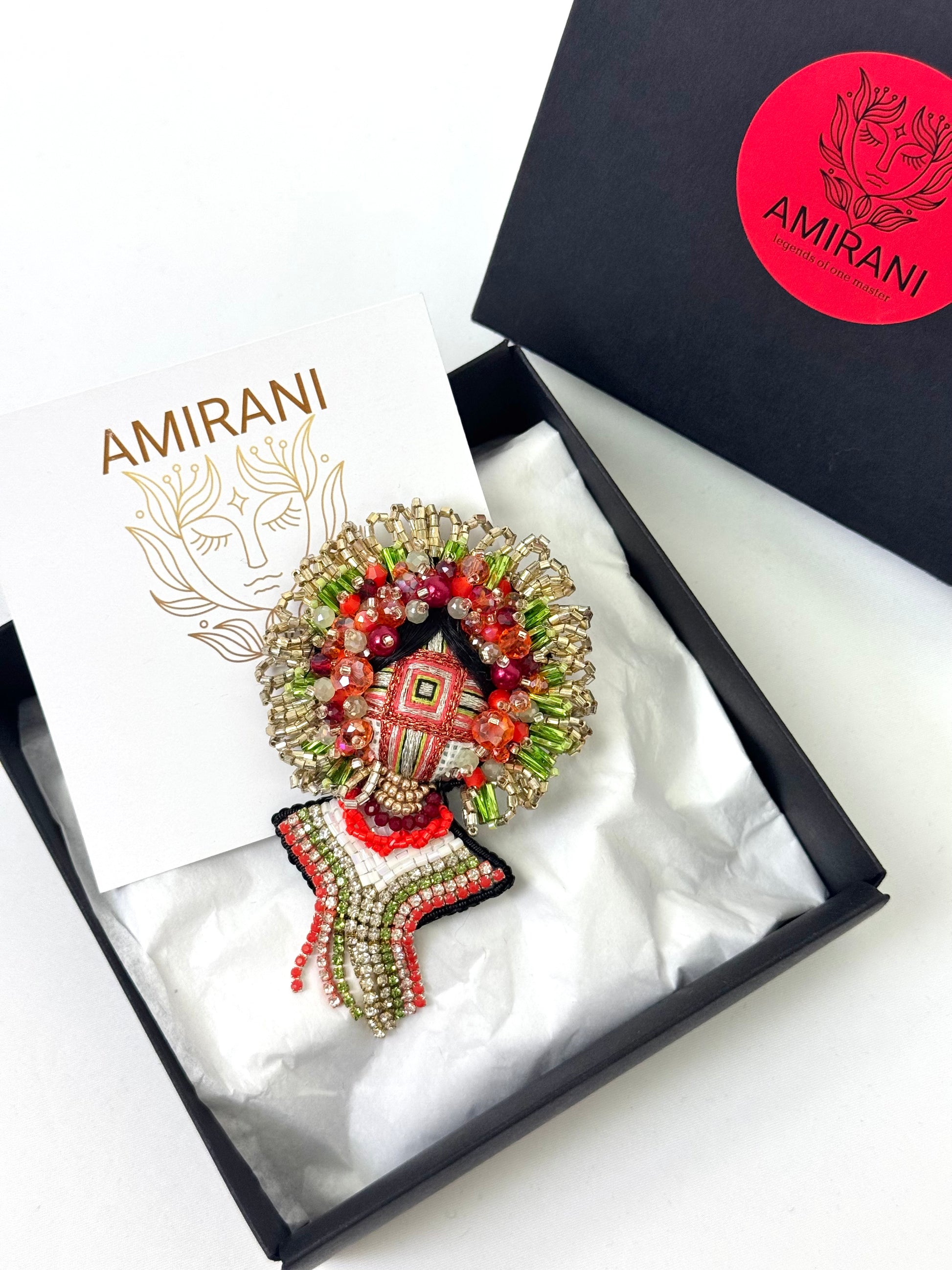Handmade Beaded Brooch