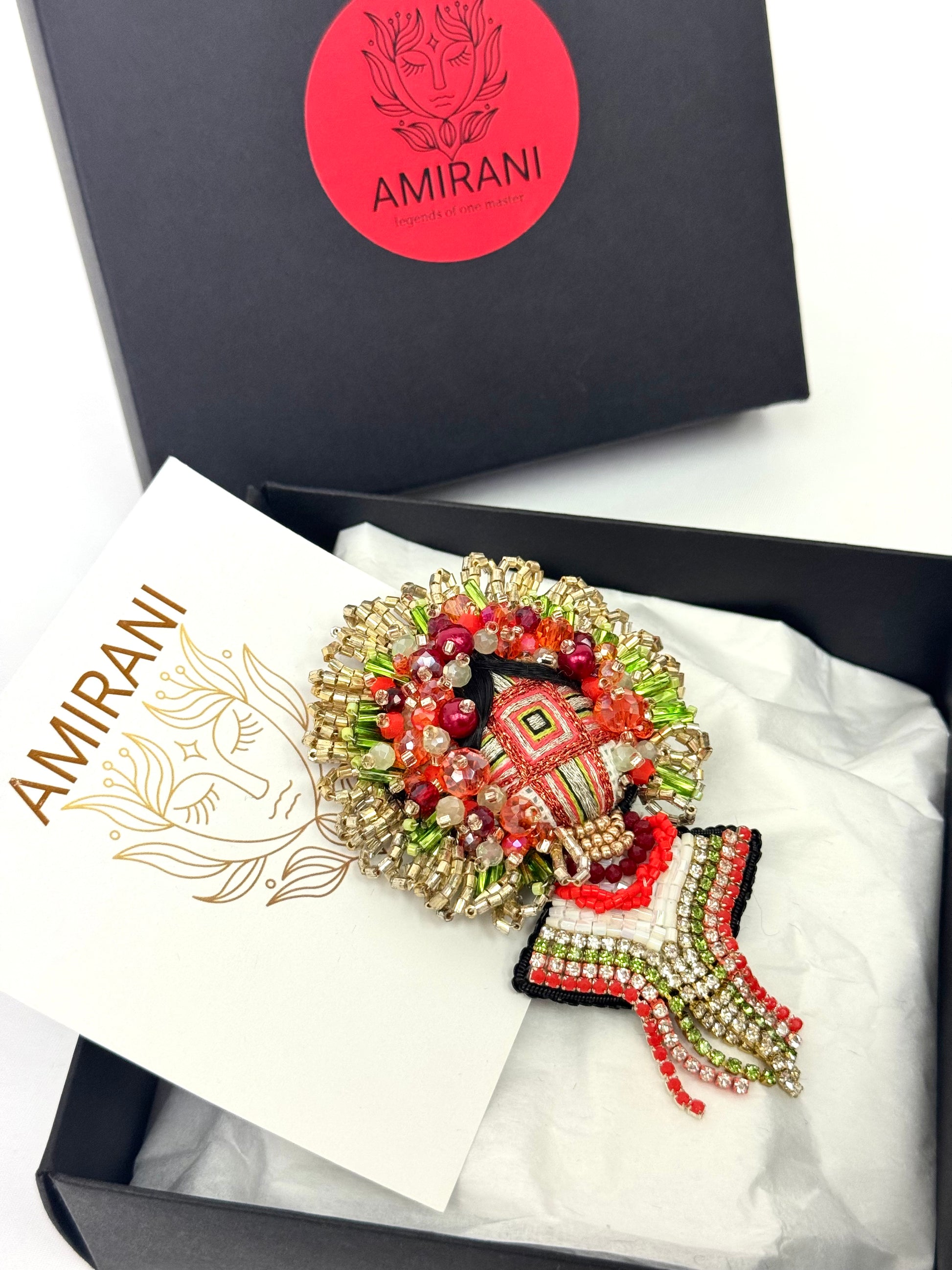 Handmade Beaded Brooch
