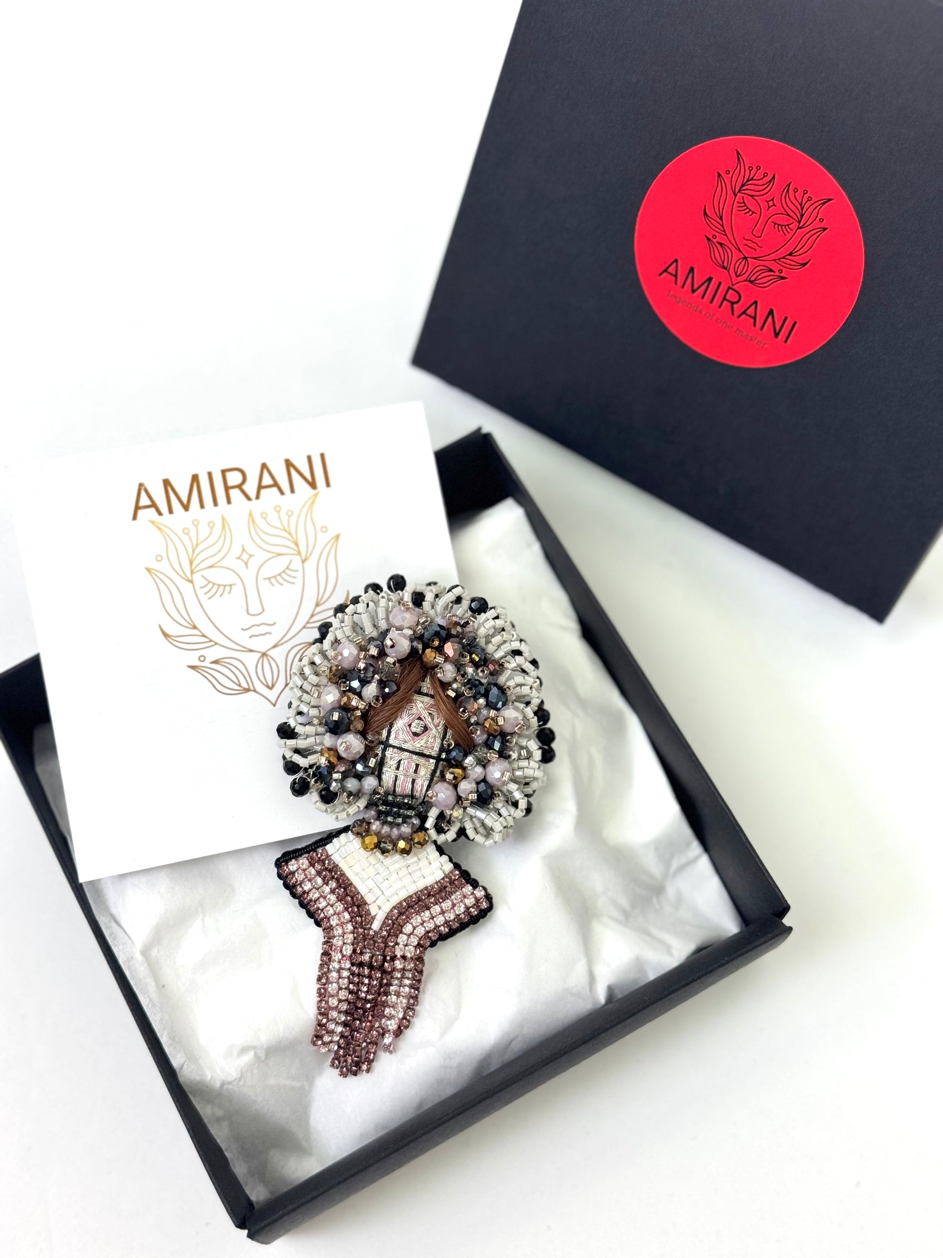 Handmade Beaded Brooch