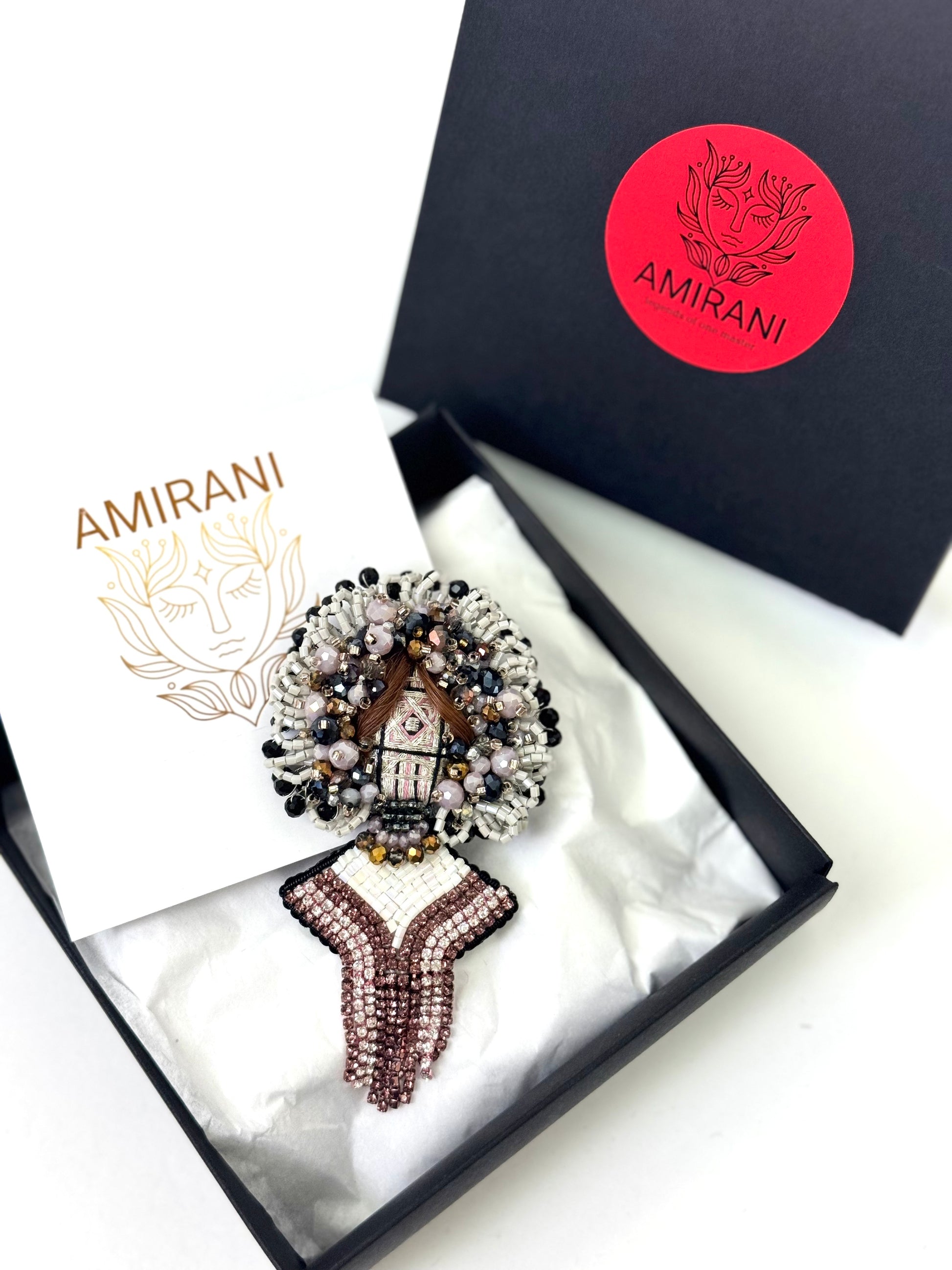 Handmade Beaded Brooch