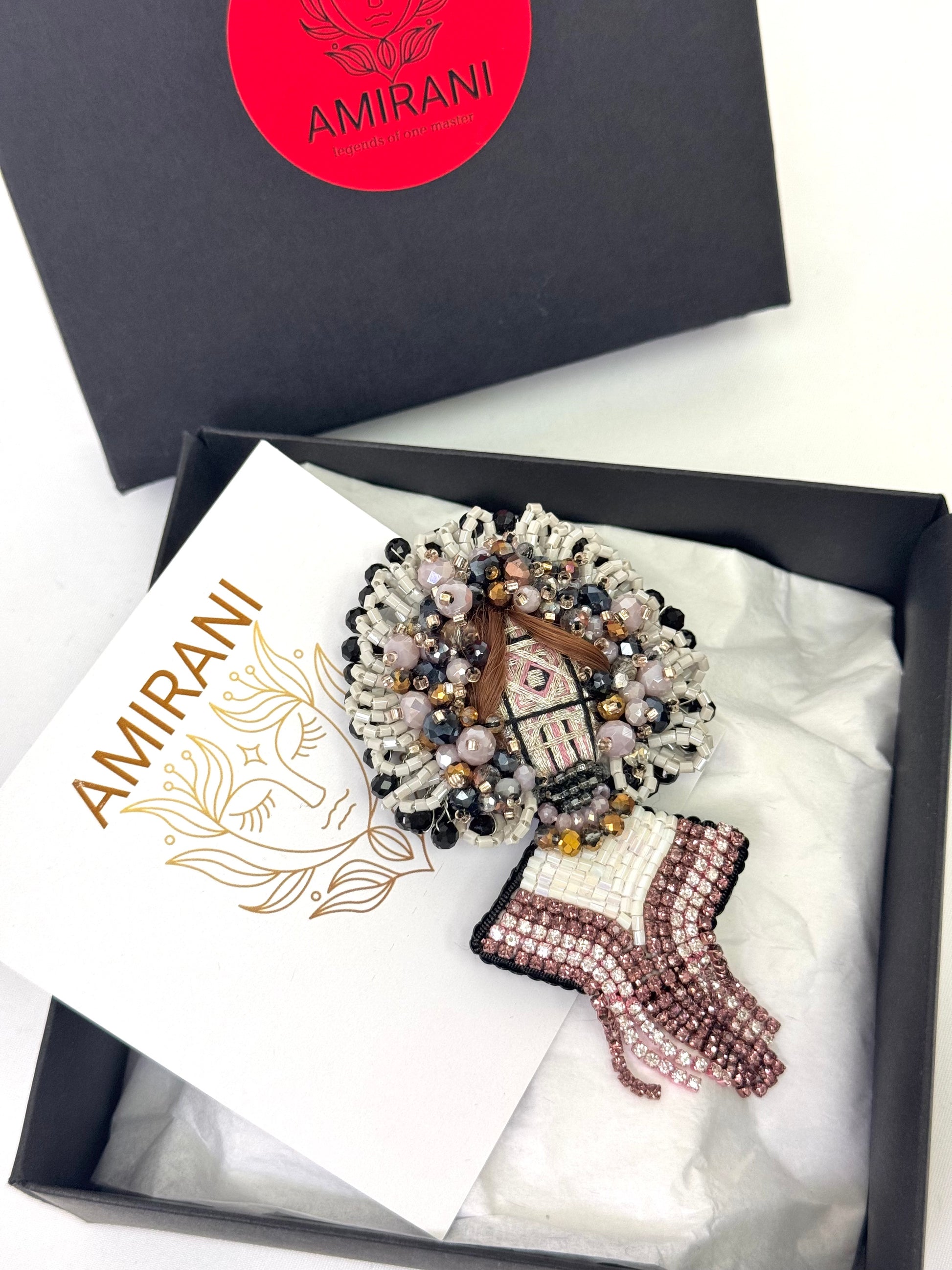 Handmade Beaded Brooch