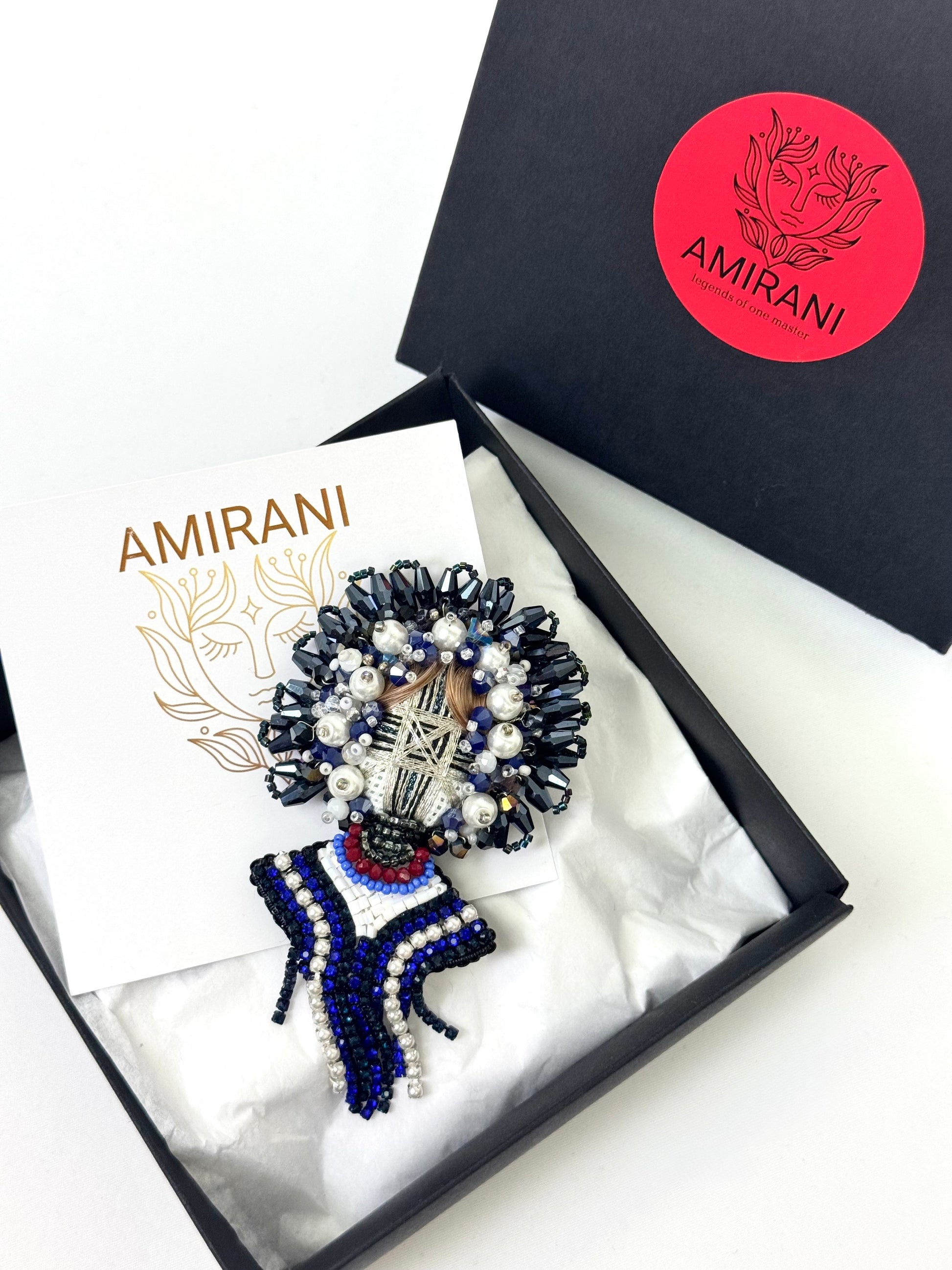Handmade Beaded Brooch
