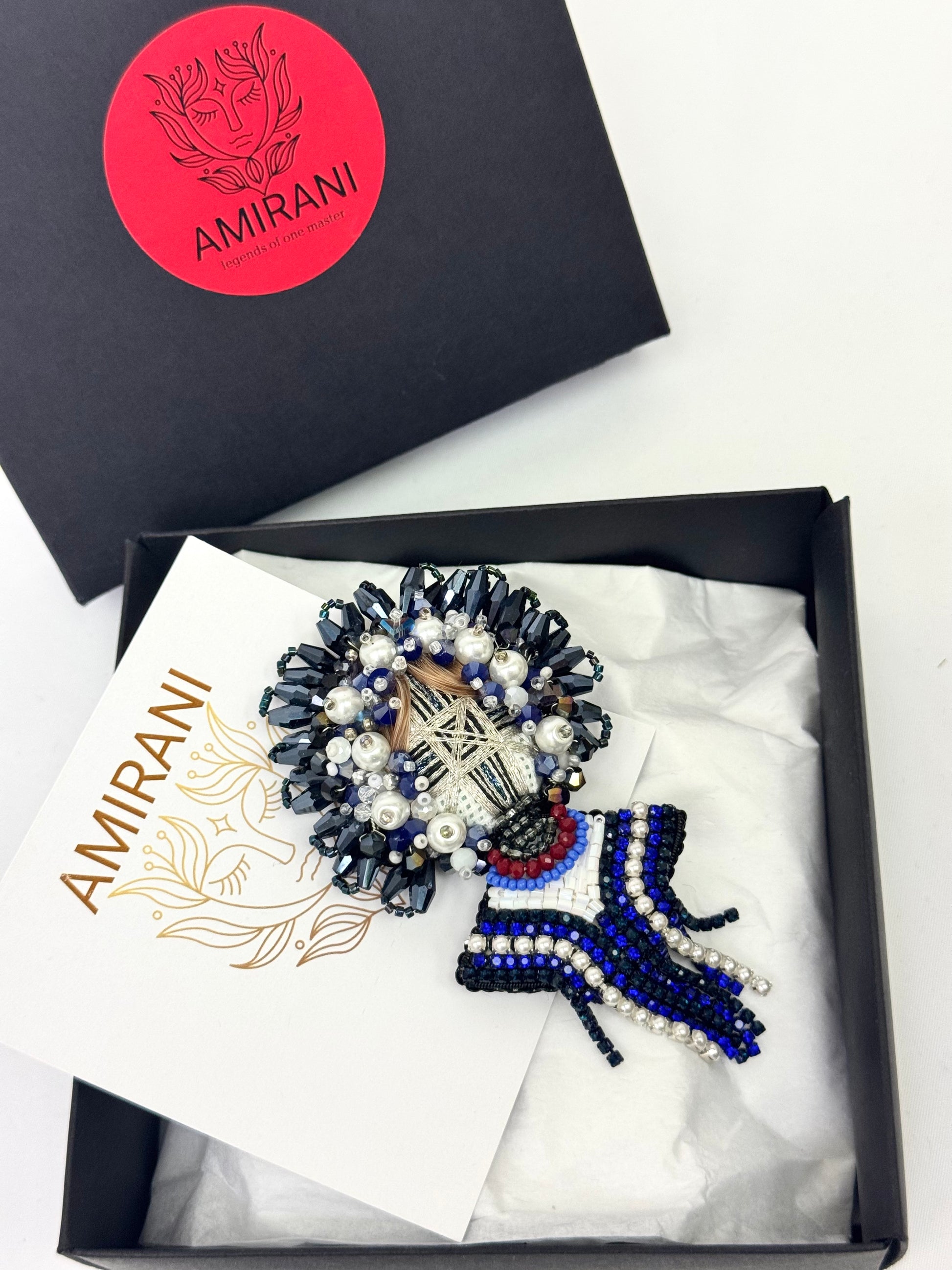 Handmade Beaded Brooch