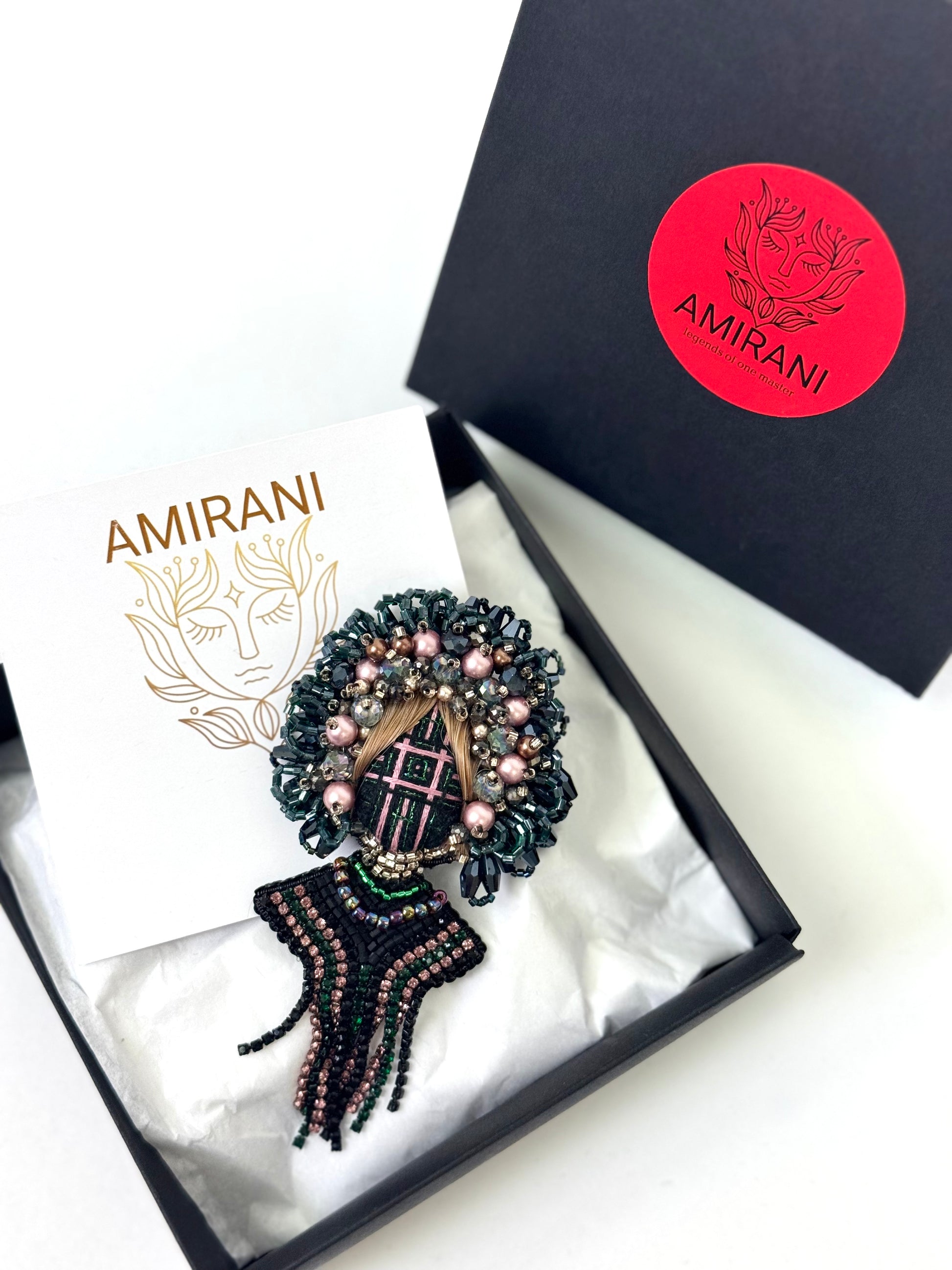 Handmade Beaded Brooch