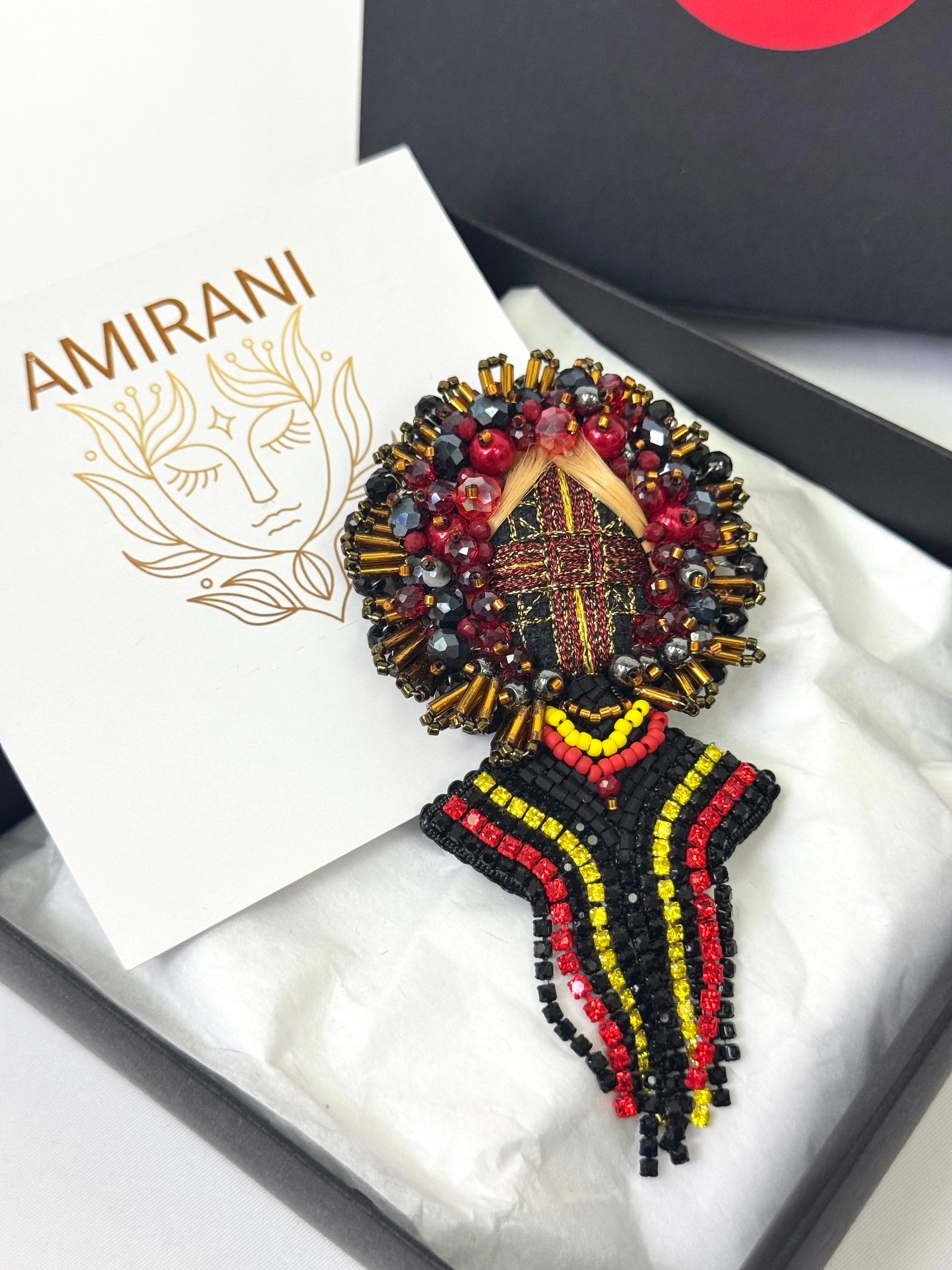 Handmade Beaded Brooch