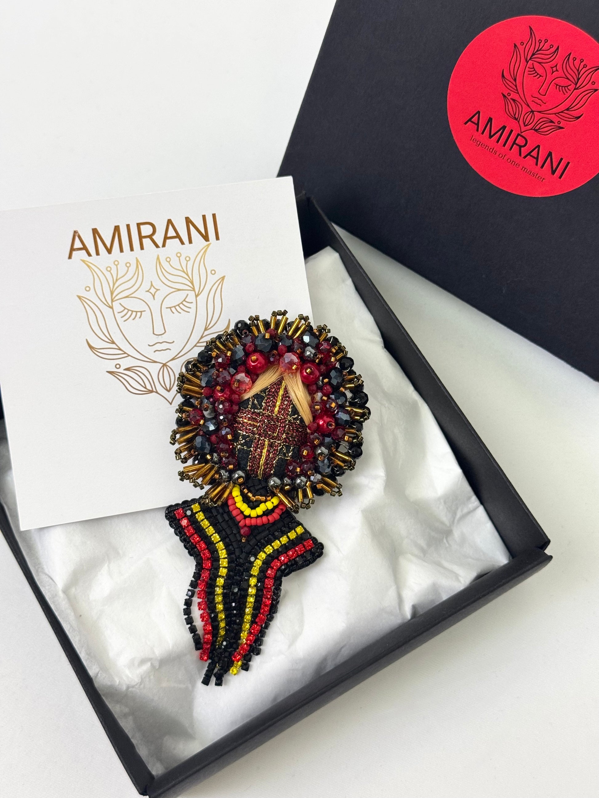 Handmade Beaded Brooch
