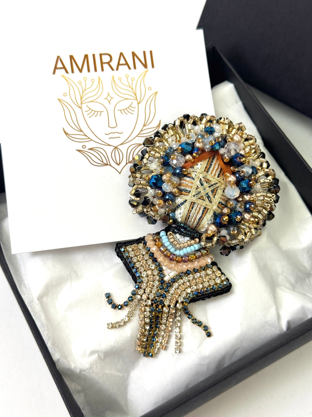 Handmade Beaded Brooch