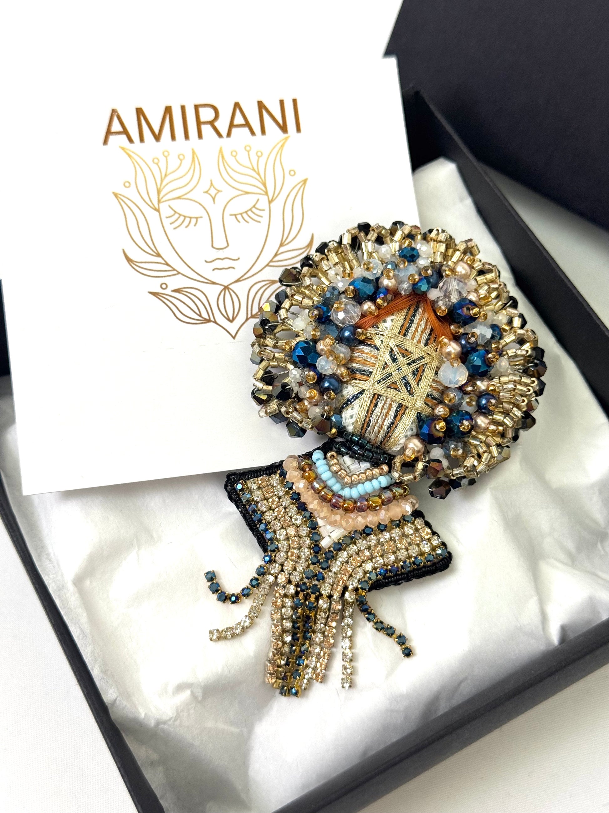 Handmade Beaded Brooch