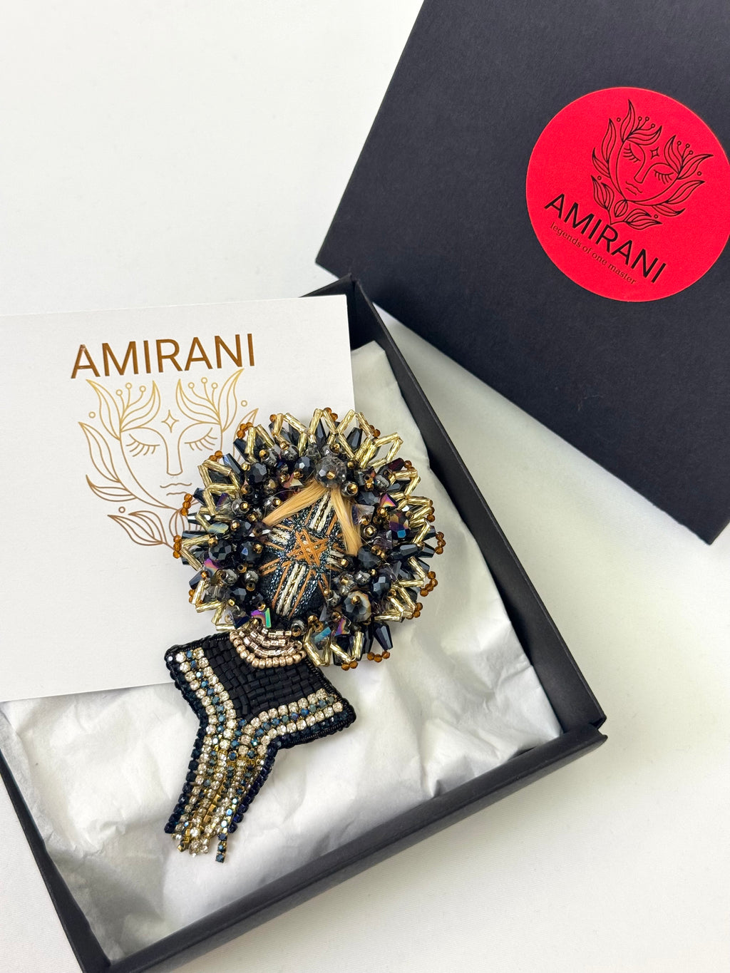 Handmade Beaded Brooch