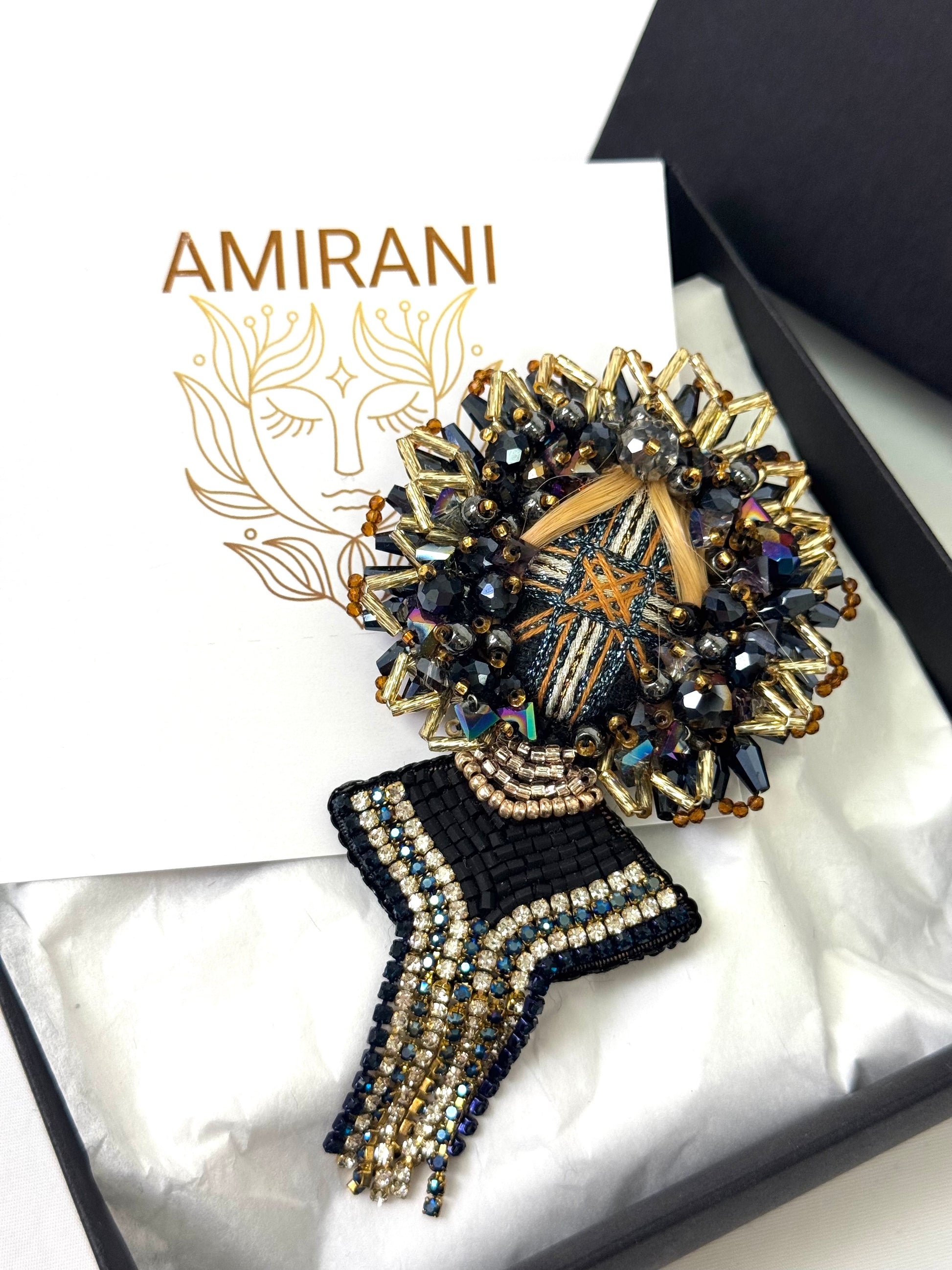 Handmade Beaded Brooch