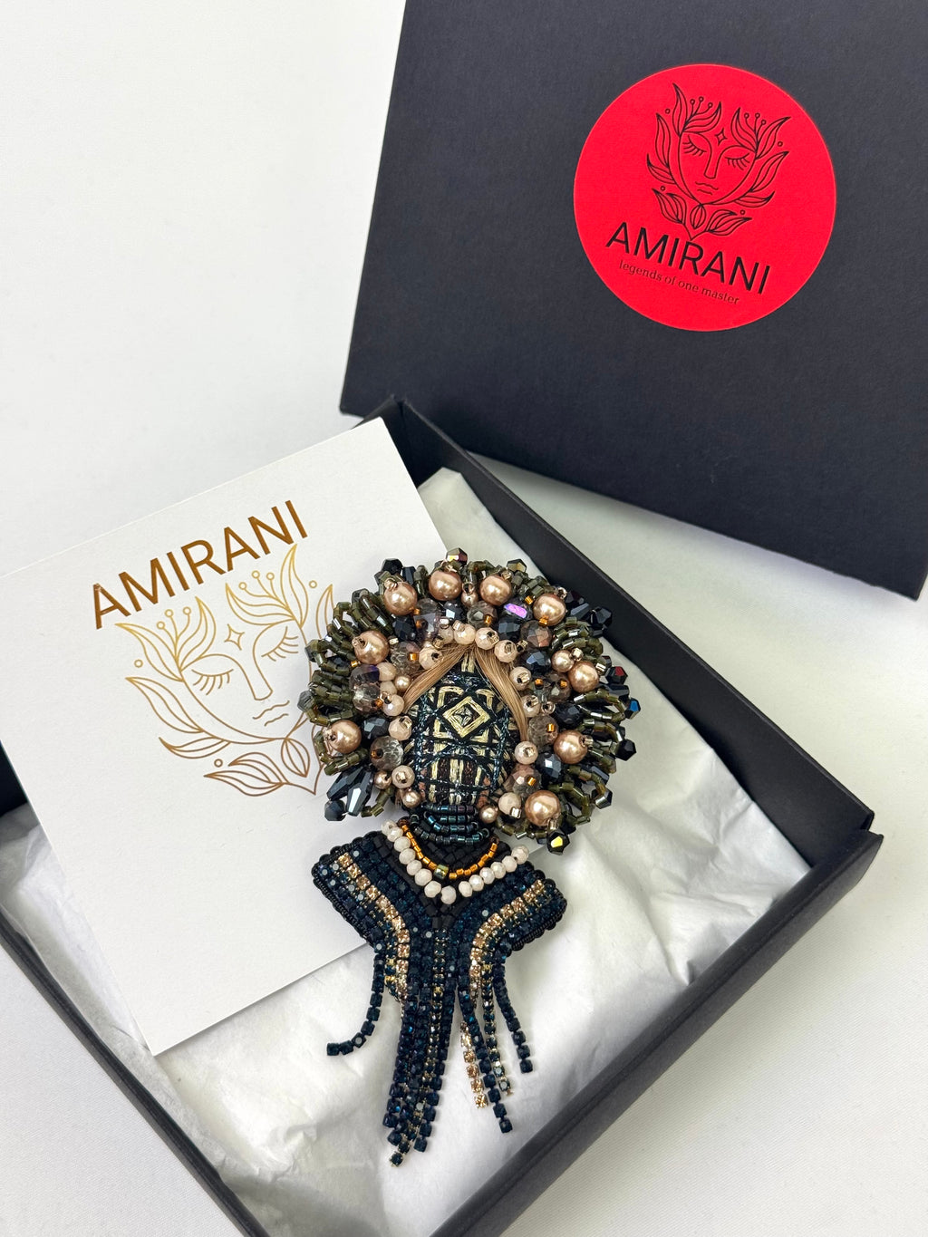 Handmade Beaded Brooch