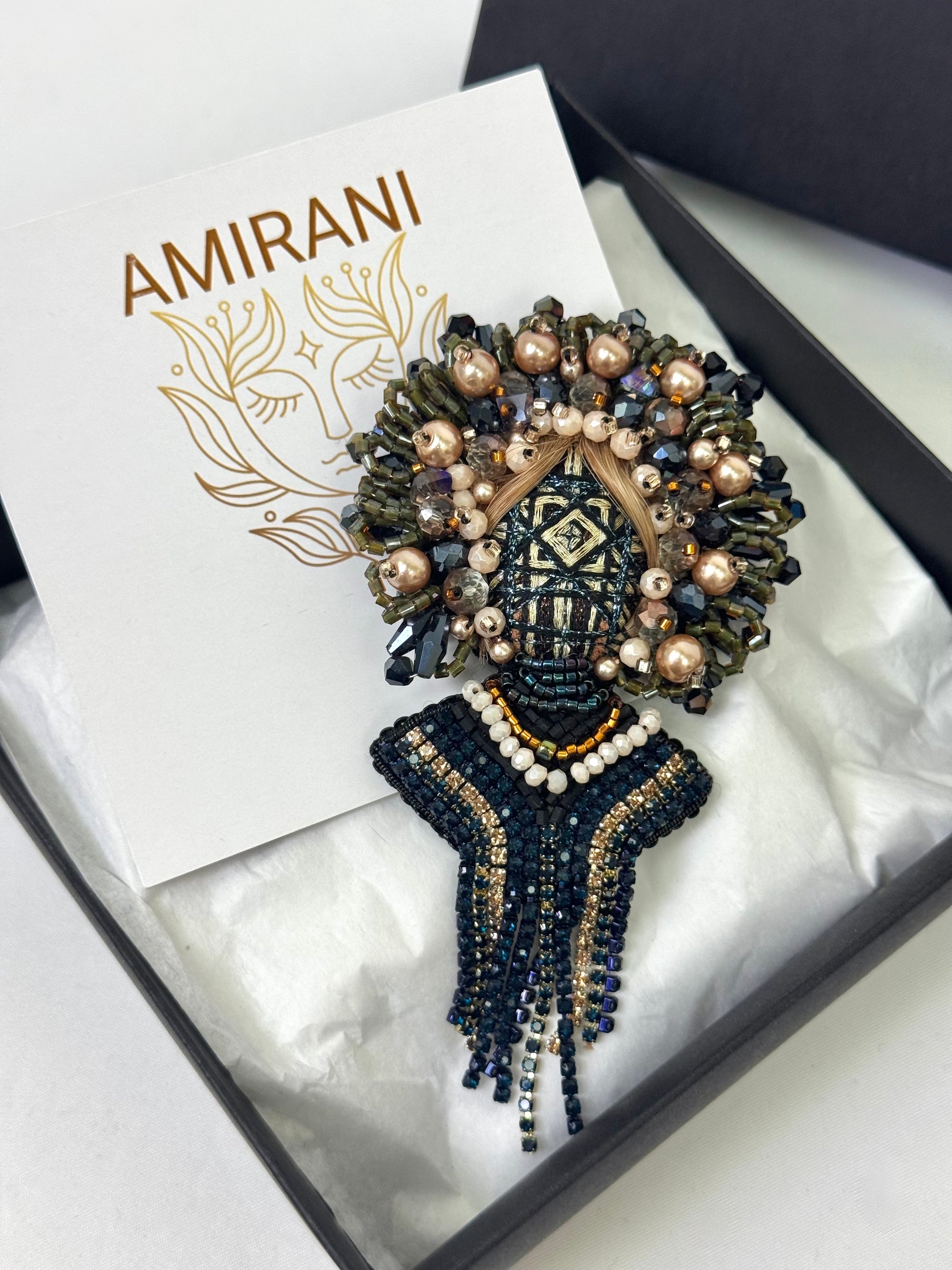 Handmade Beaded Brooch