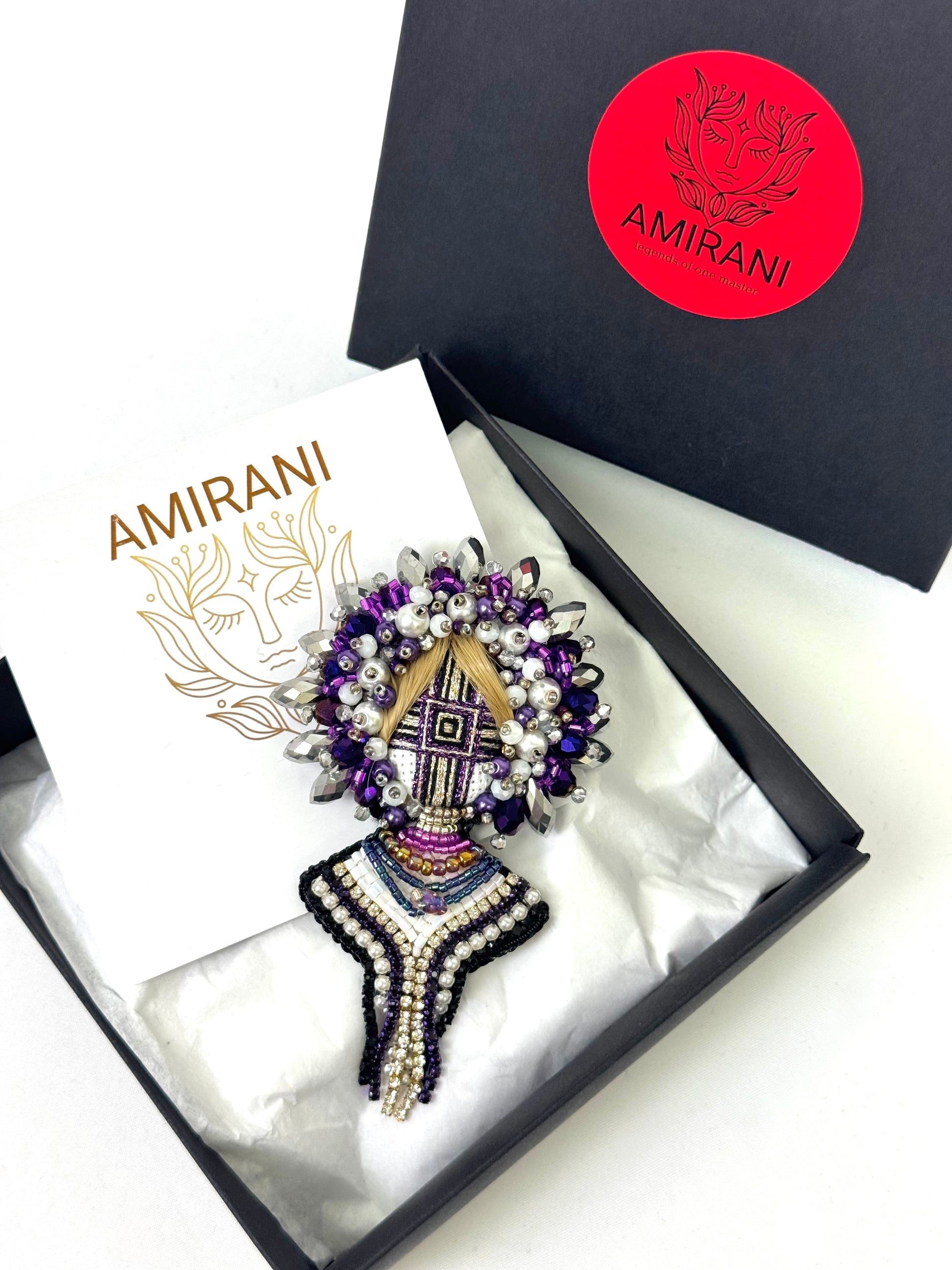 Handmade Beaded Brooch