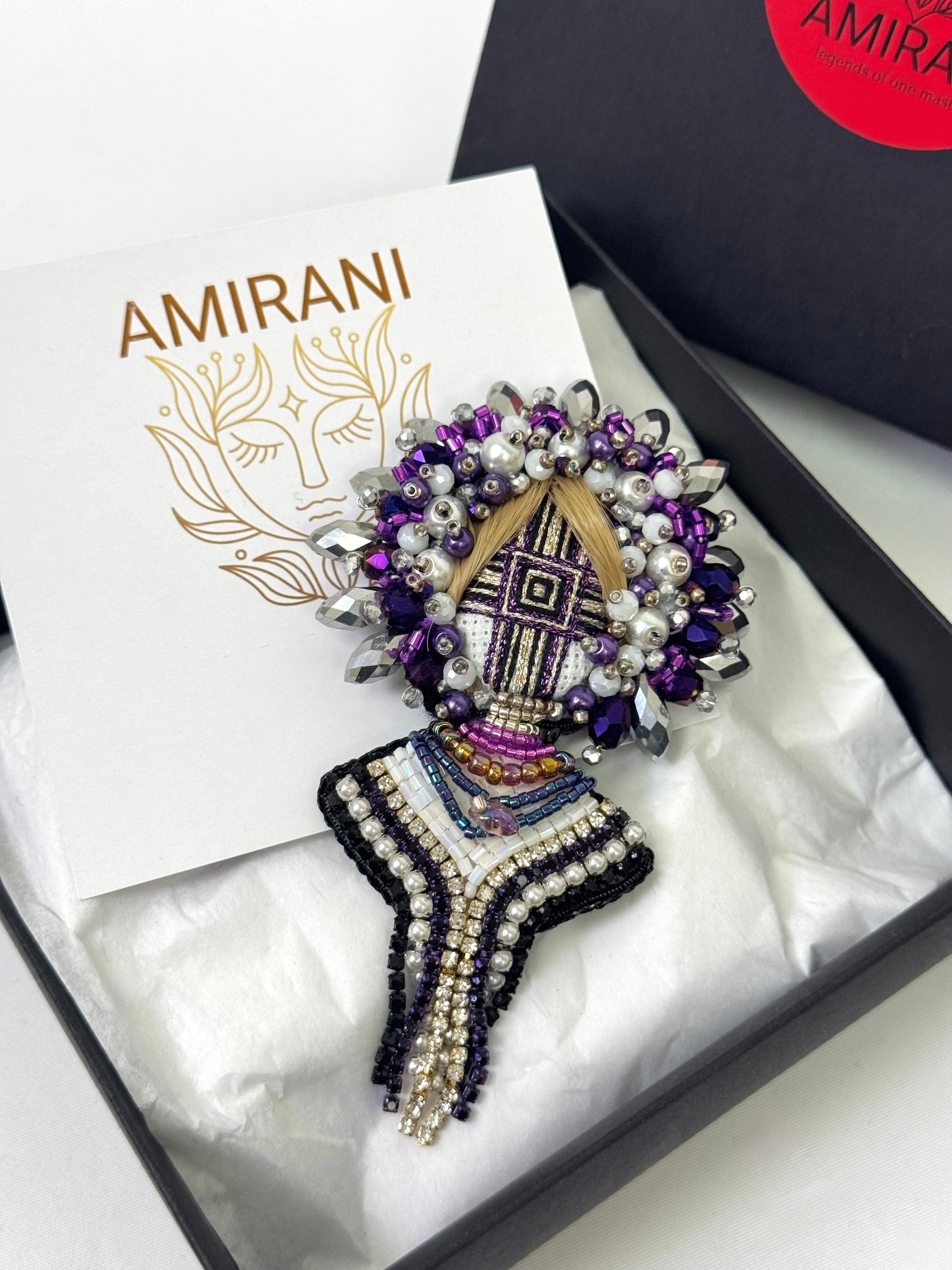 Handmade Beaded Brooch