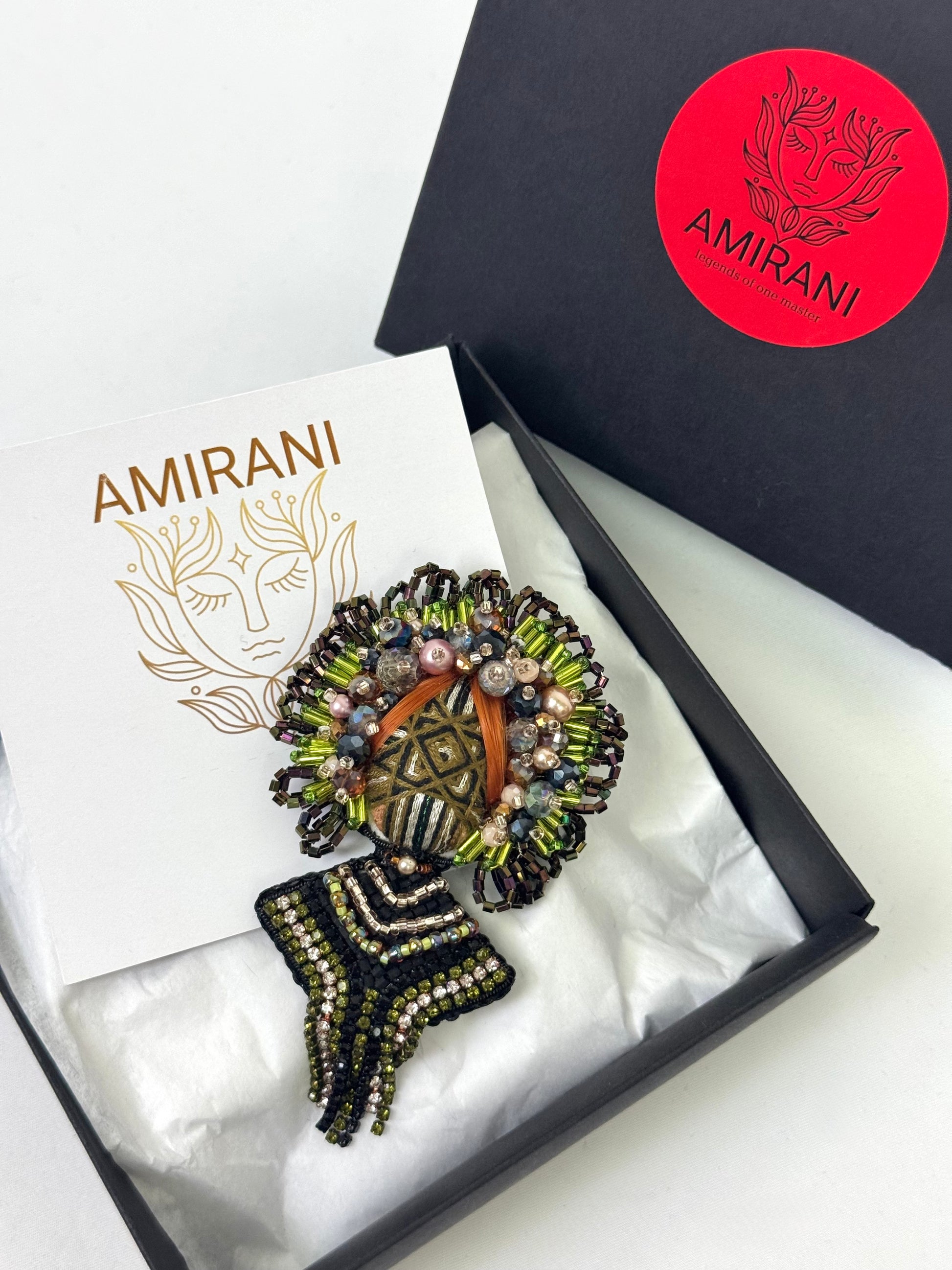 Handmade Beaded Brooch