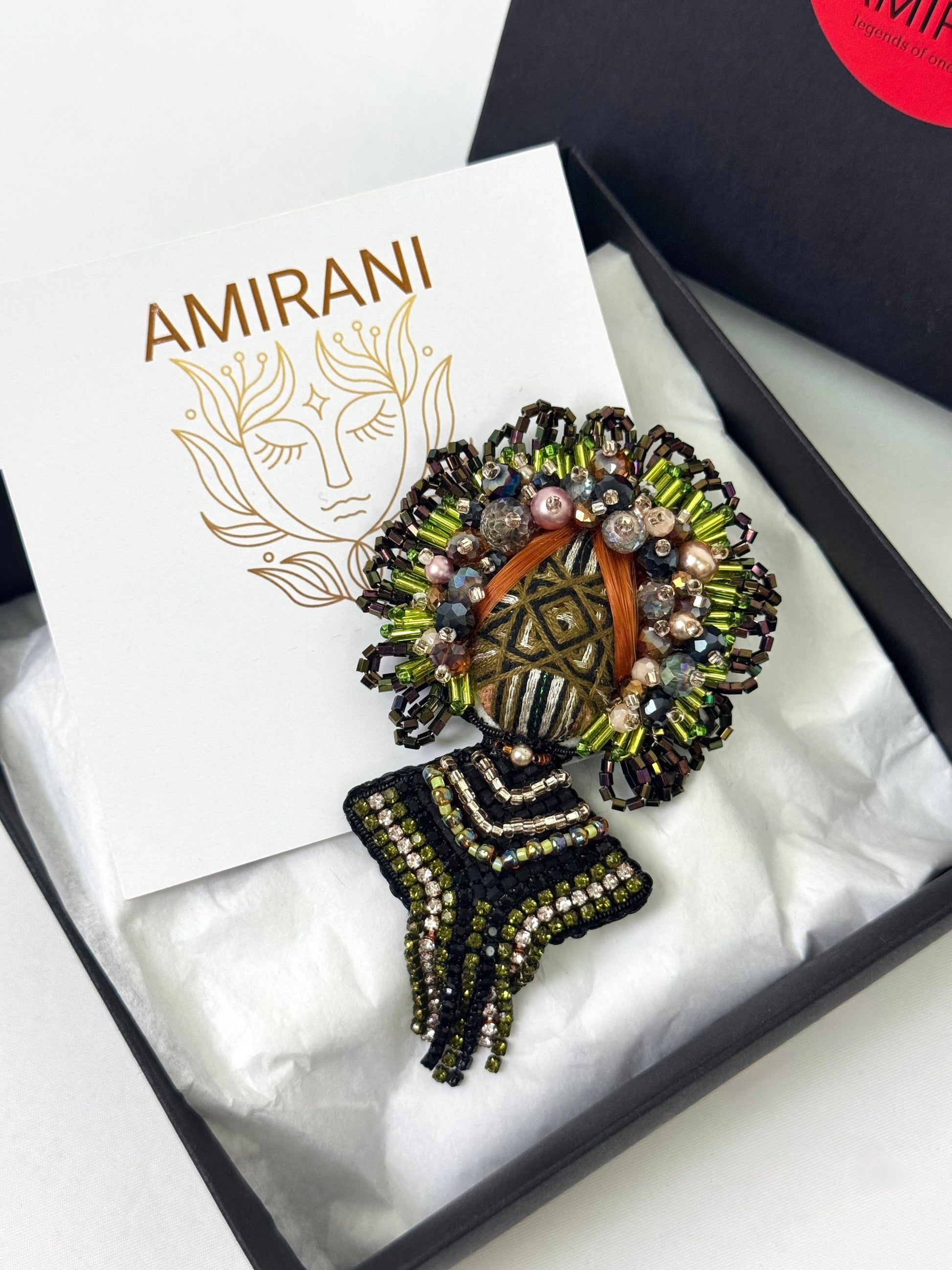 Handmade Beaded Brooch