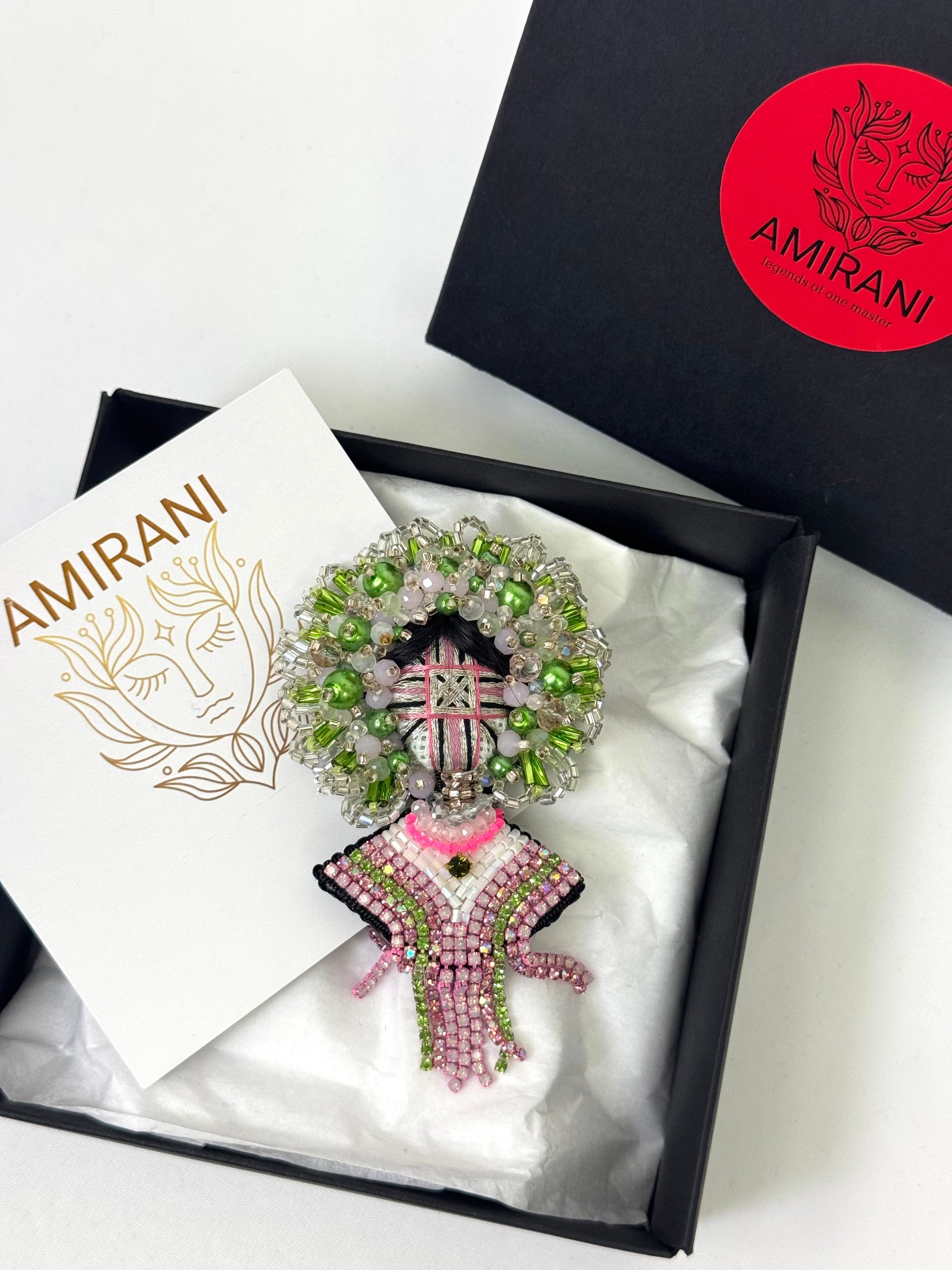 Handmade Beaded Brooch