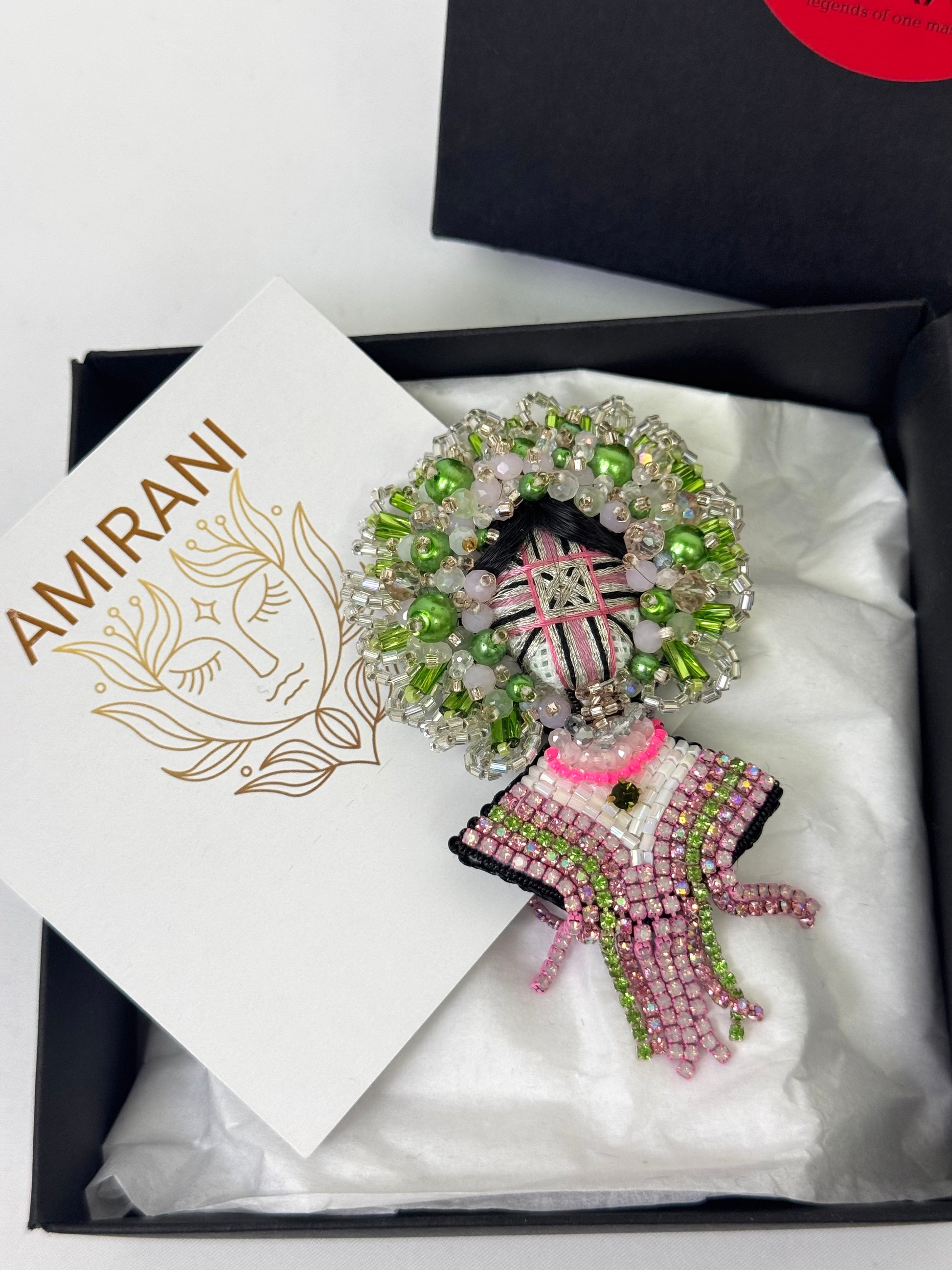 Handmade Beaded Brooch