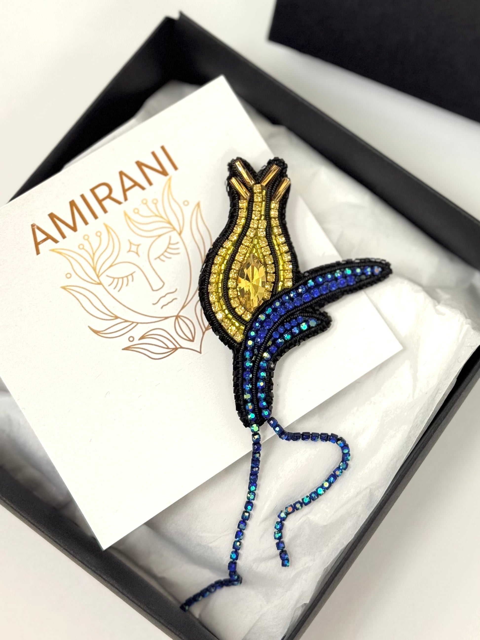Handmade Beaded Brooch