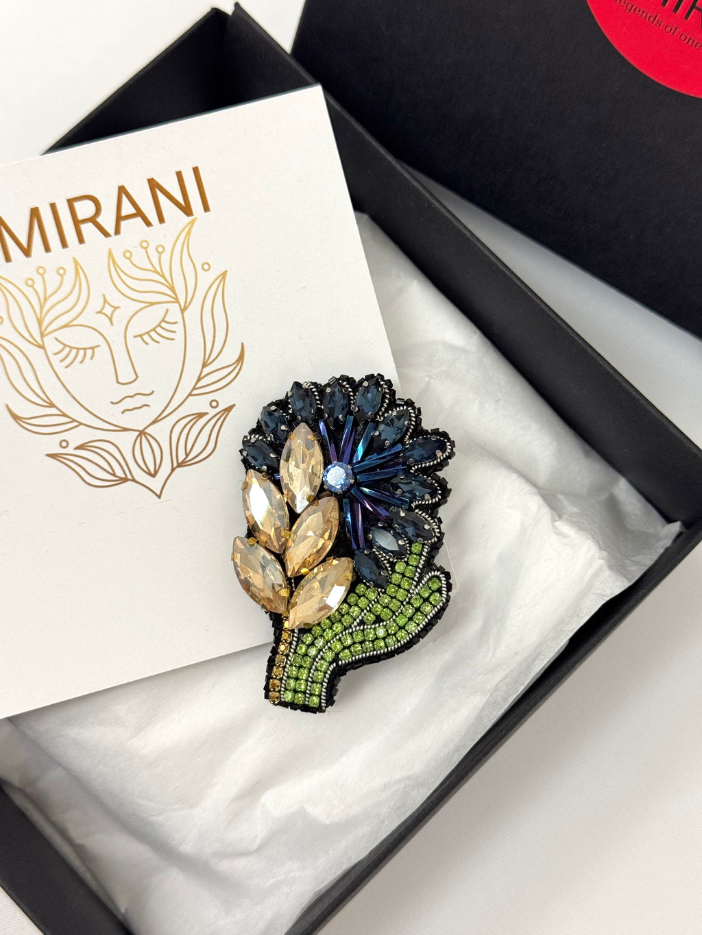 Handmade Beaded Brooch