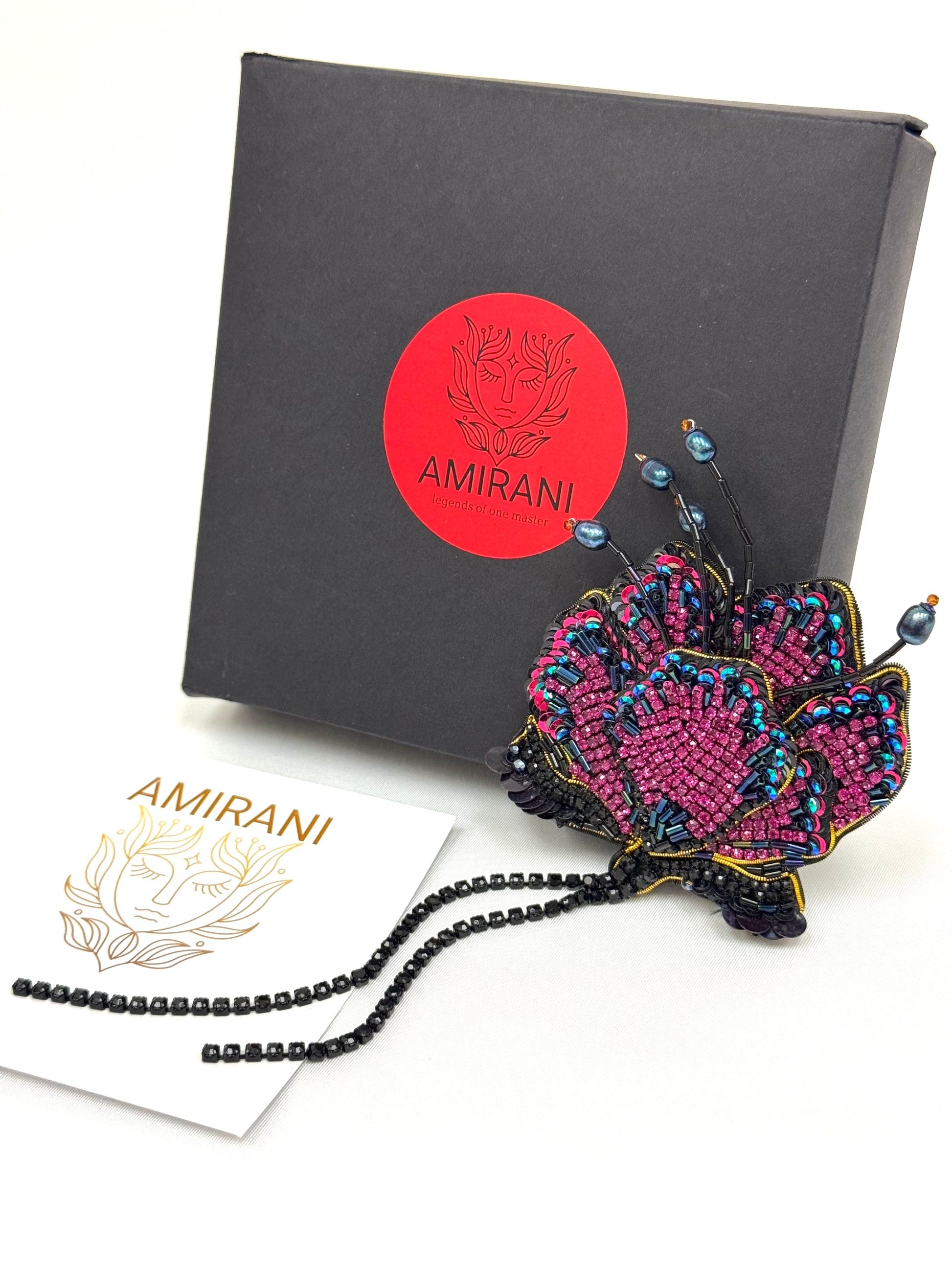 Handmade Beaded Brooch
