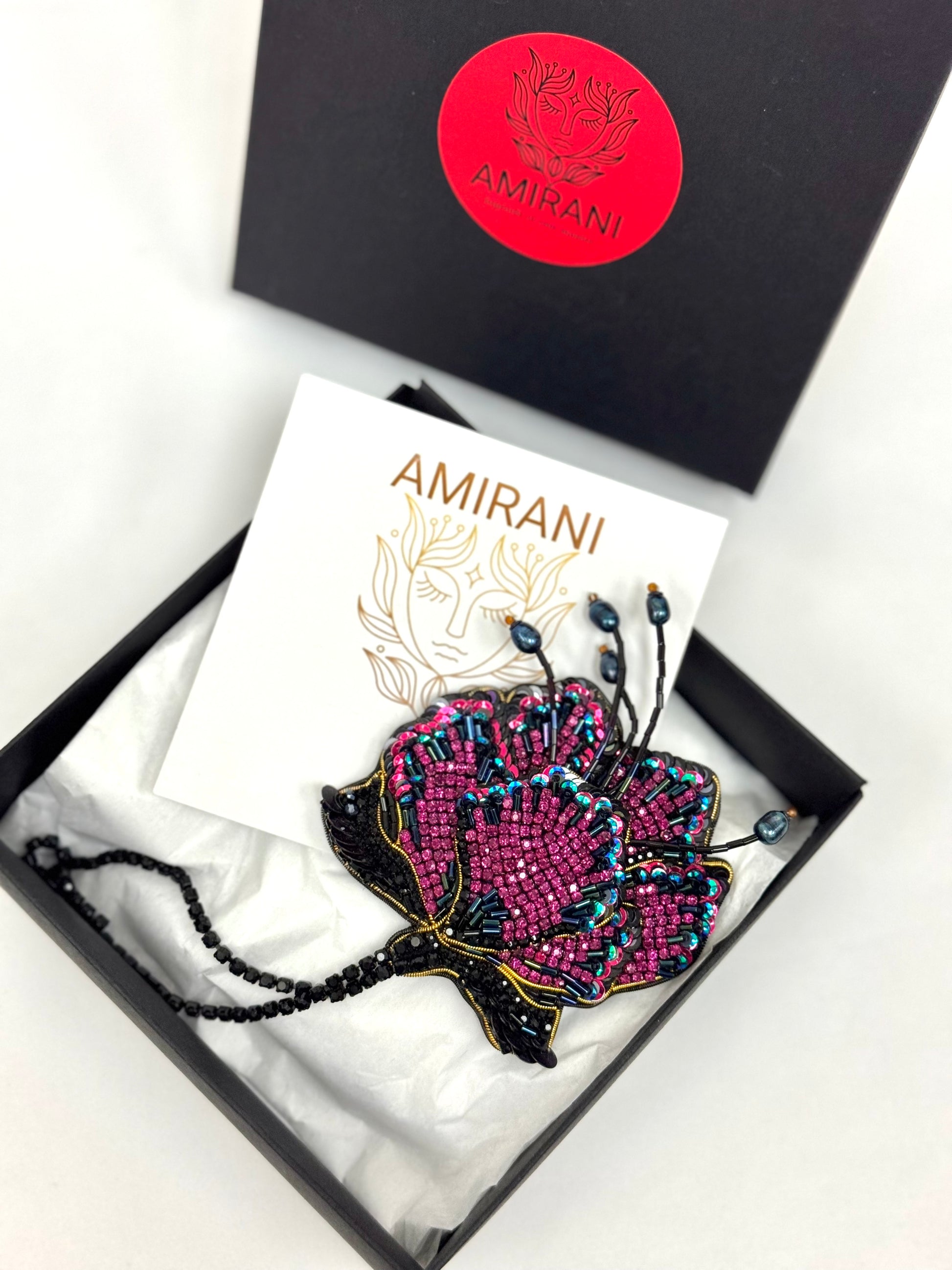 Handmade Beaded Brooch