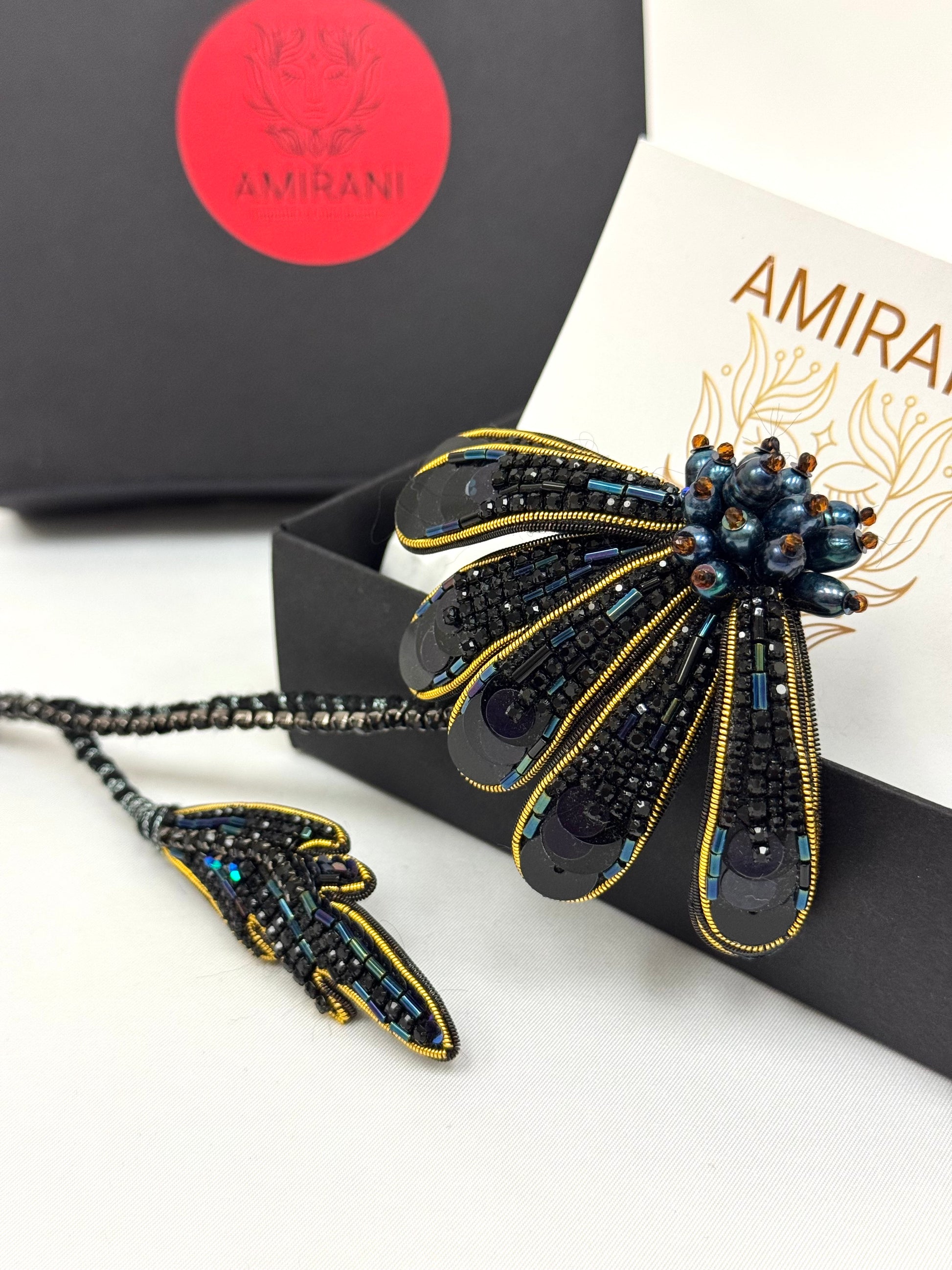 Handmade Beaded Brooch