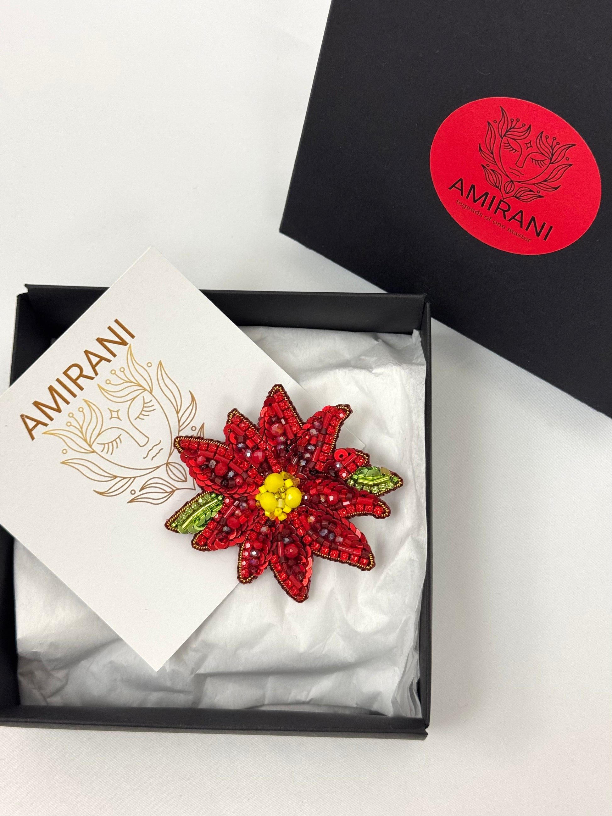 Handmade Beaded Brooch