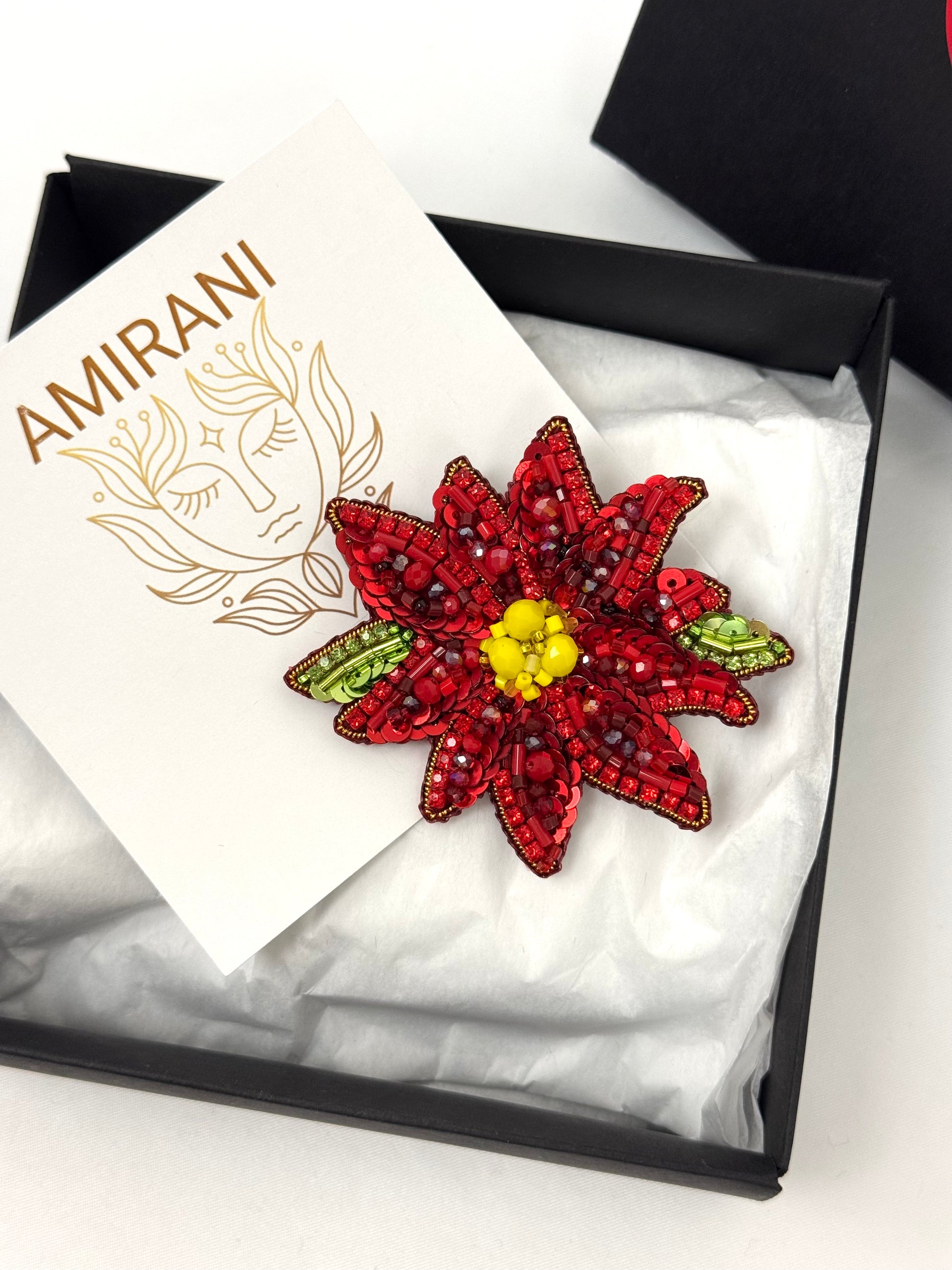 Handmade Beaded Brooch