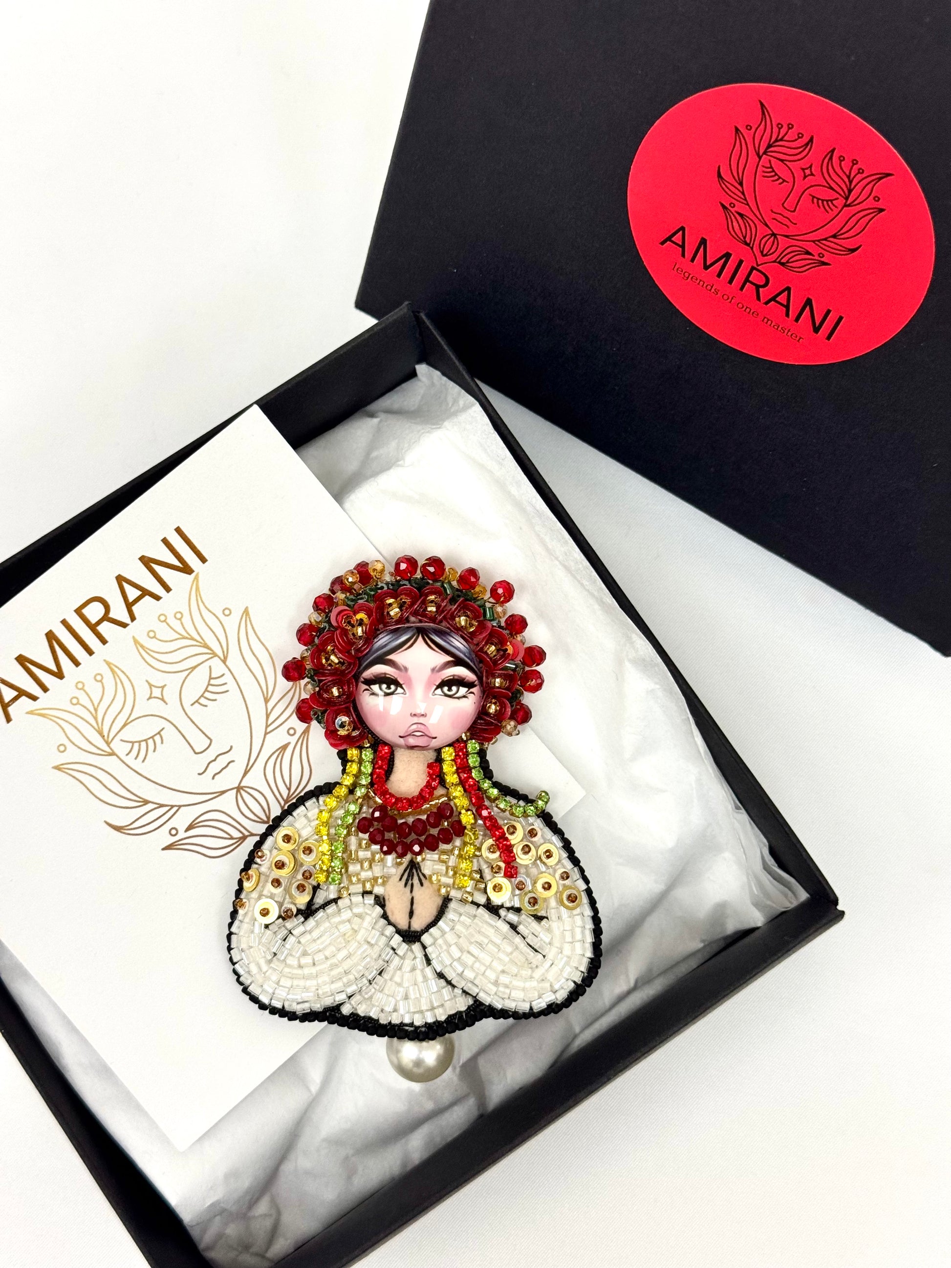 Handmade Beaded Brooch