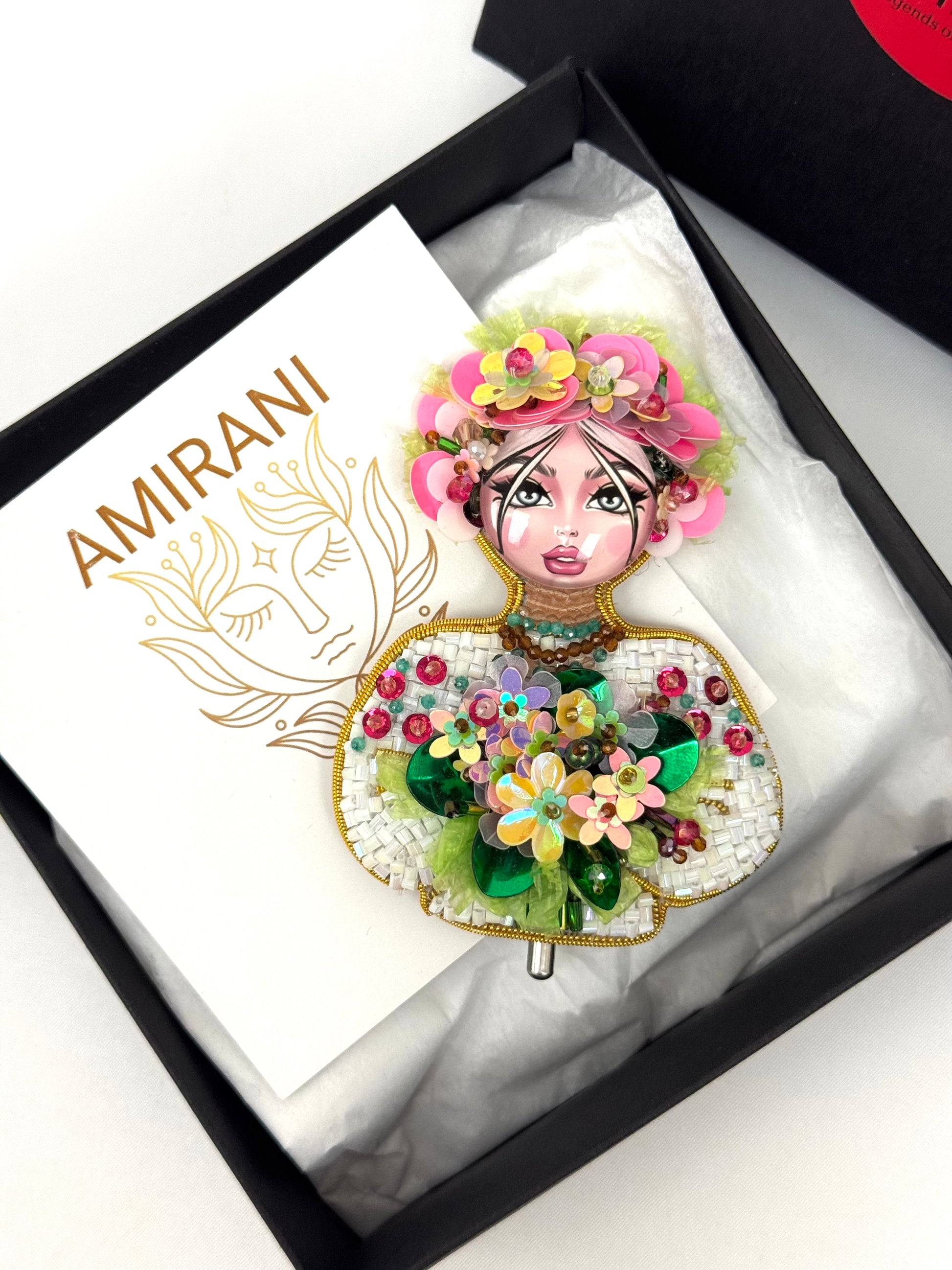Handmade Beaded Brooch