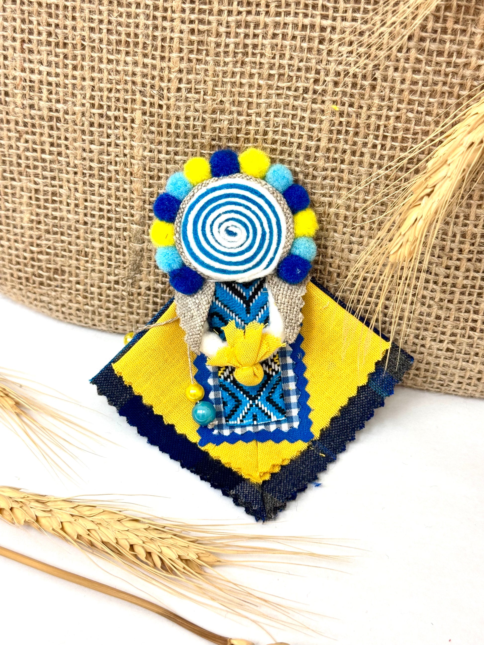 Handmade Ukrainian Motanka Magnet Amulet