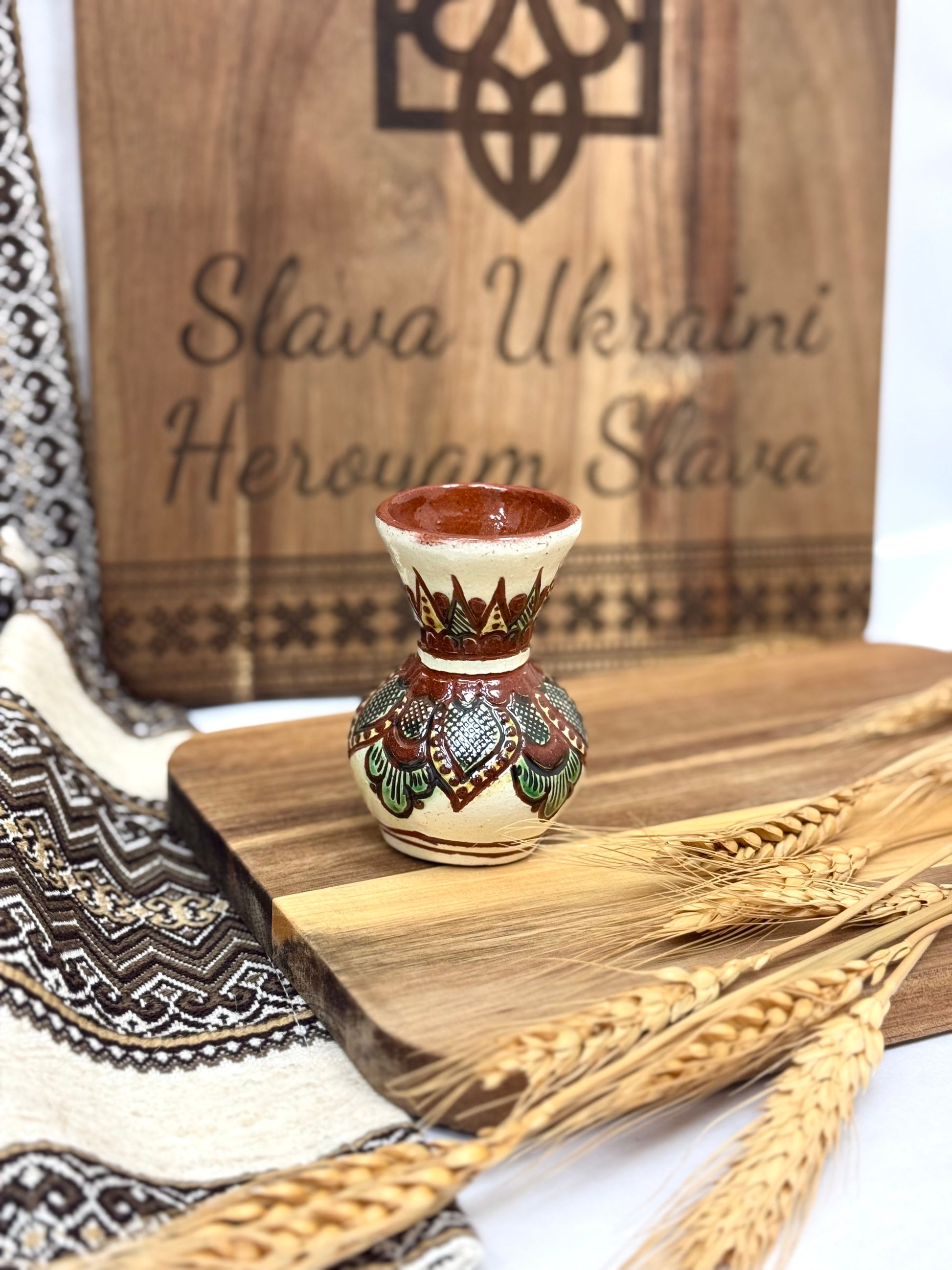 Traditional Ukrainian Ceramic Jug