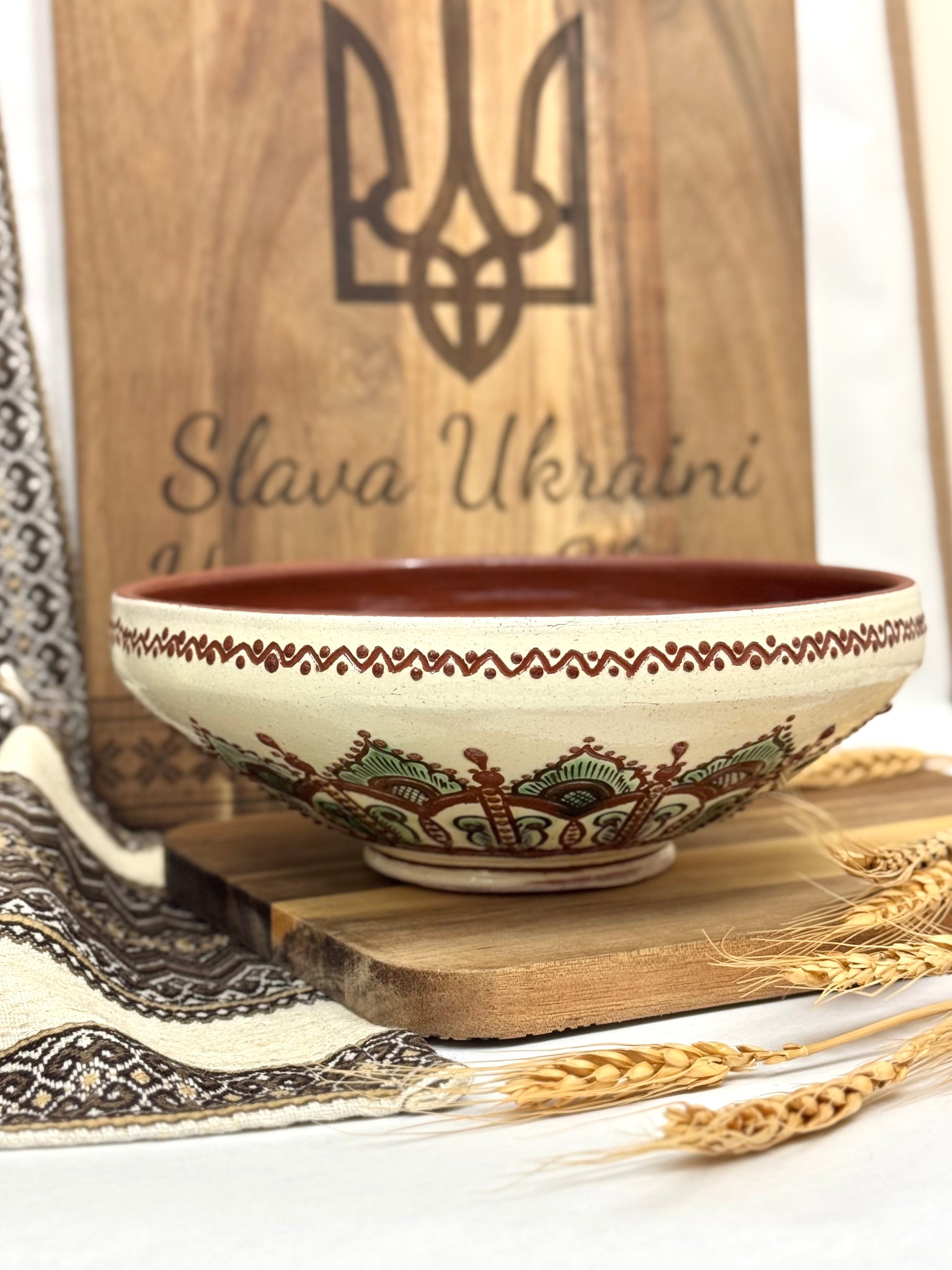 Ukrainian Traditional Ceramic Plate