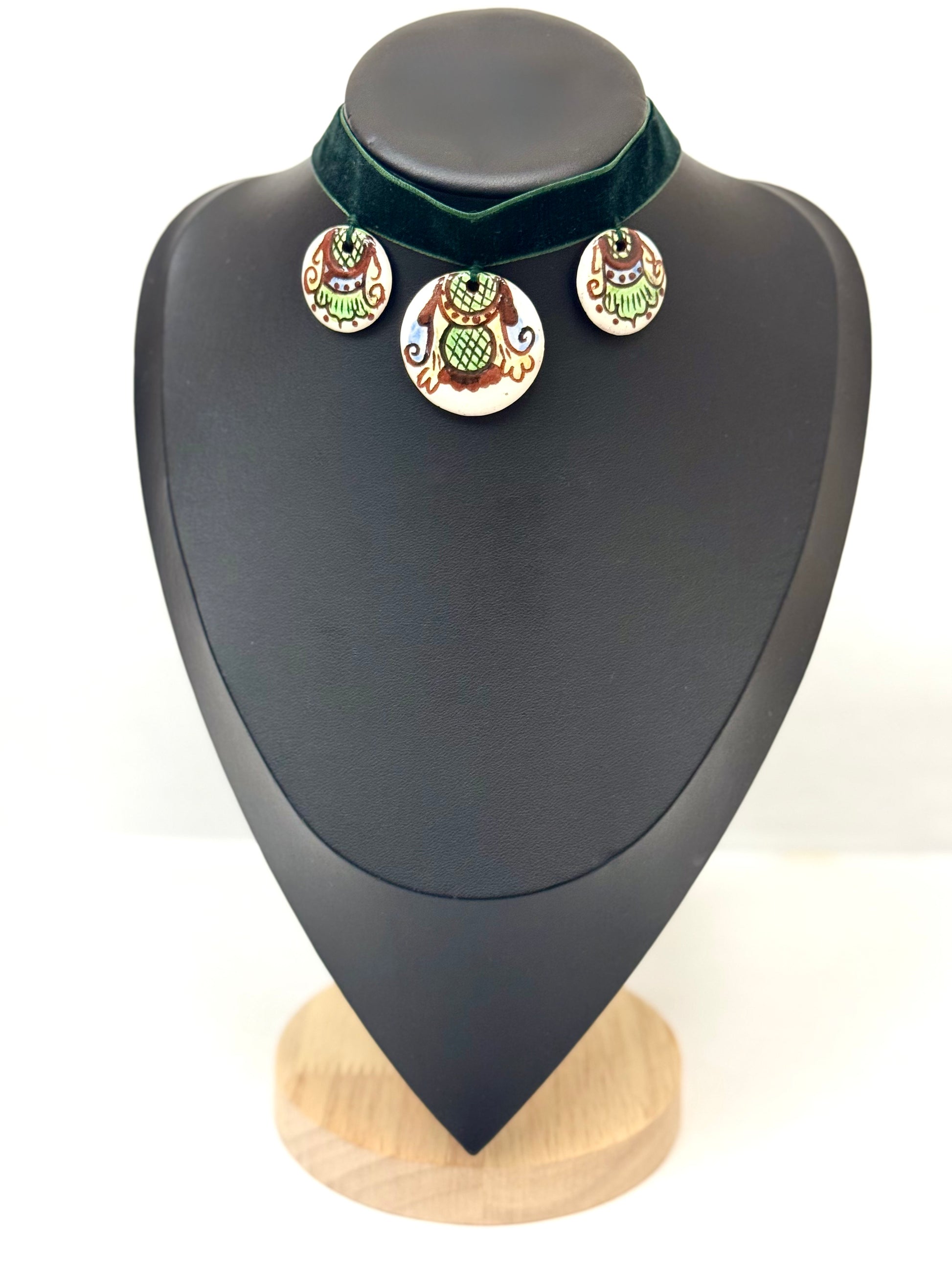 Handmade Choker With Kosiv Ceramics