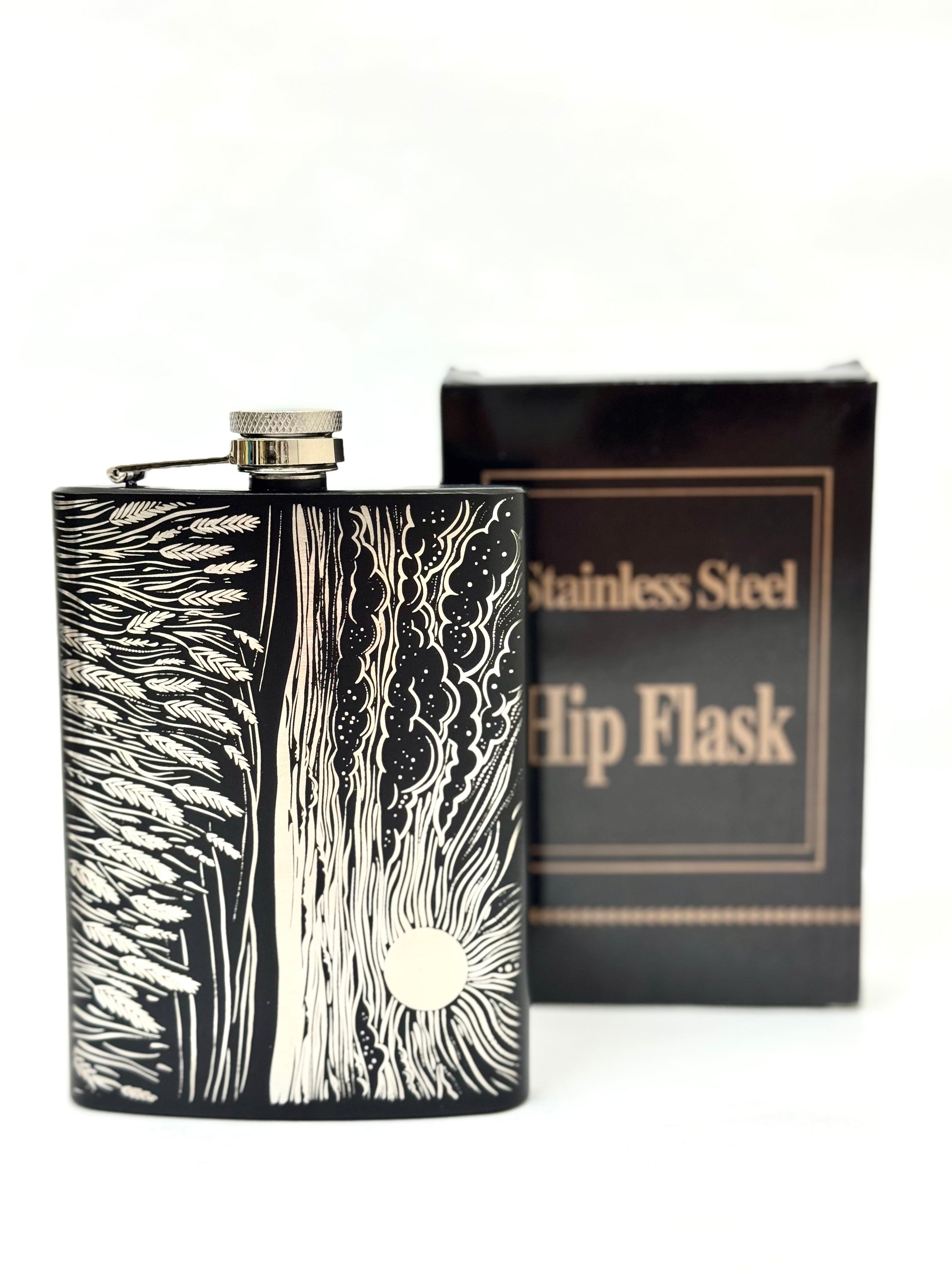 Stainless Steel Flask With Ukrainian Symbolism