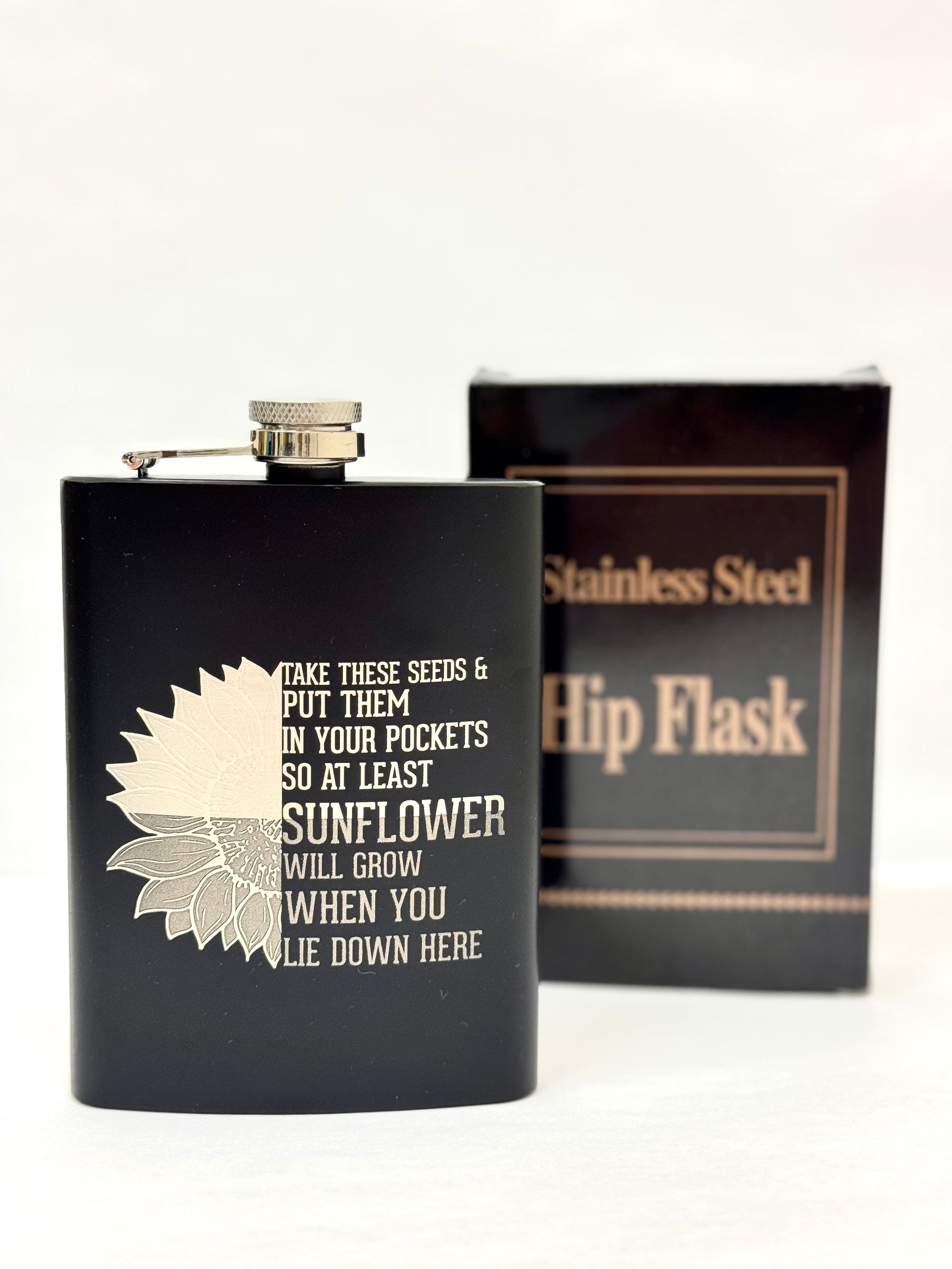 Stainless Steel Flask With Ukrainian Symbolism